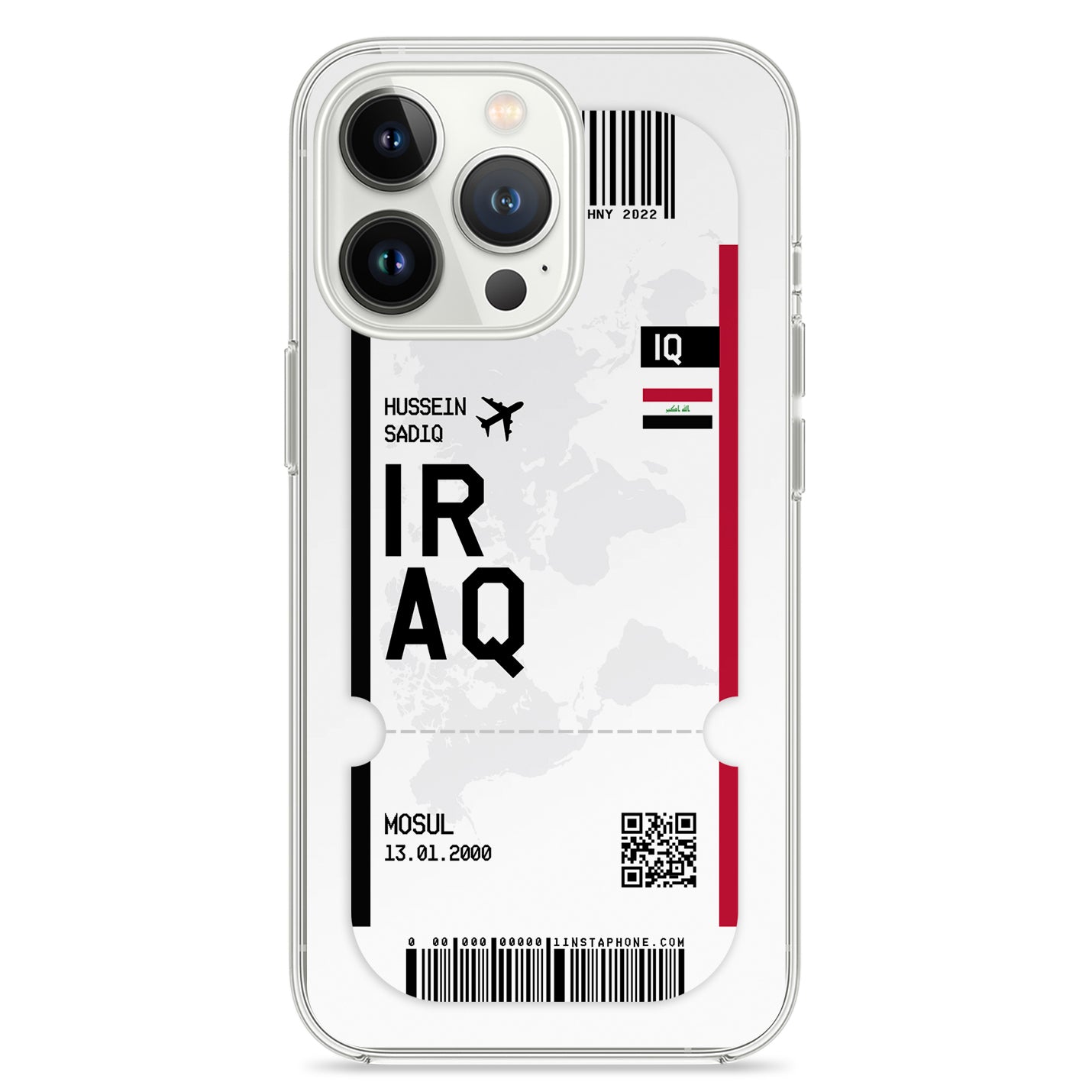 Handyhülle im Ticket Design - Irak - 1instaphone