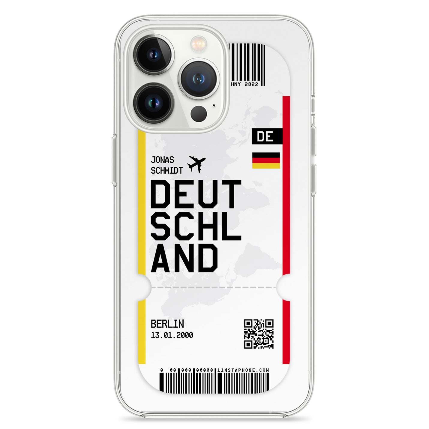 Handyhülle im Ticket Design - Deutschland - 1instaphone