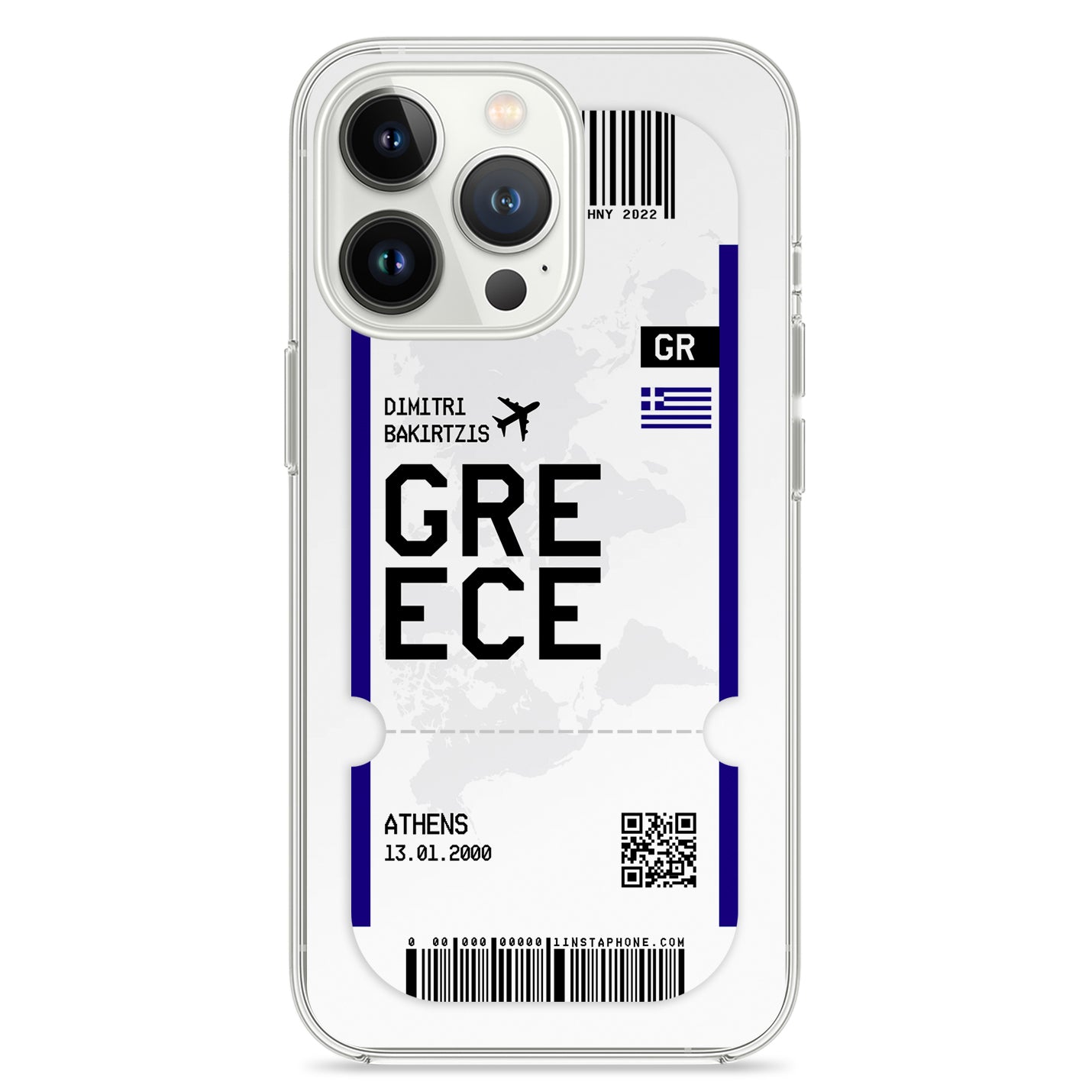 Handyhülle im Ticket Design - Griechenland - 1instaphone