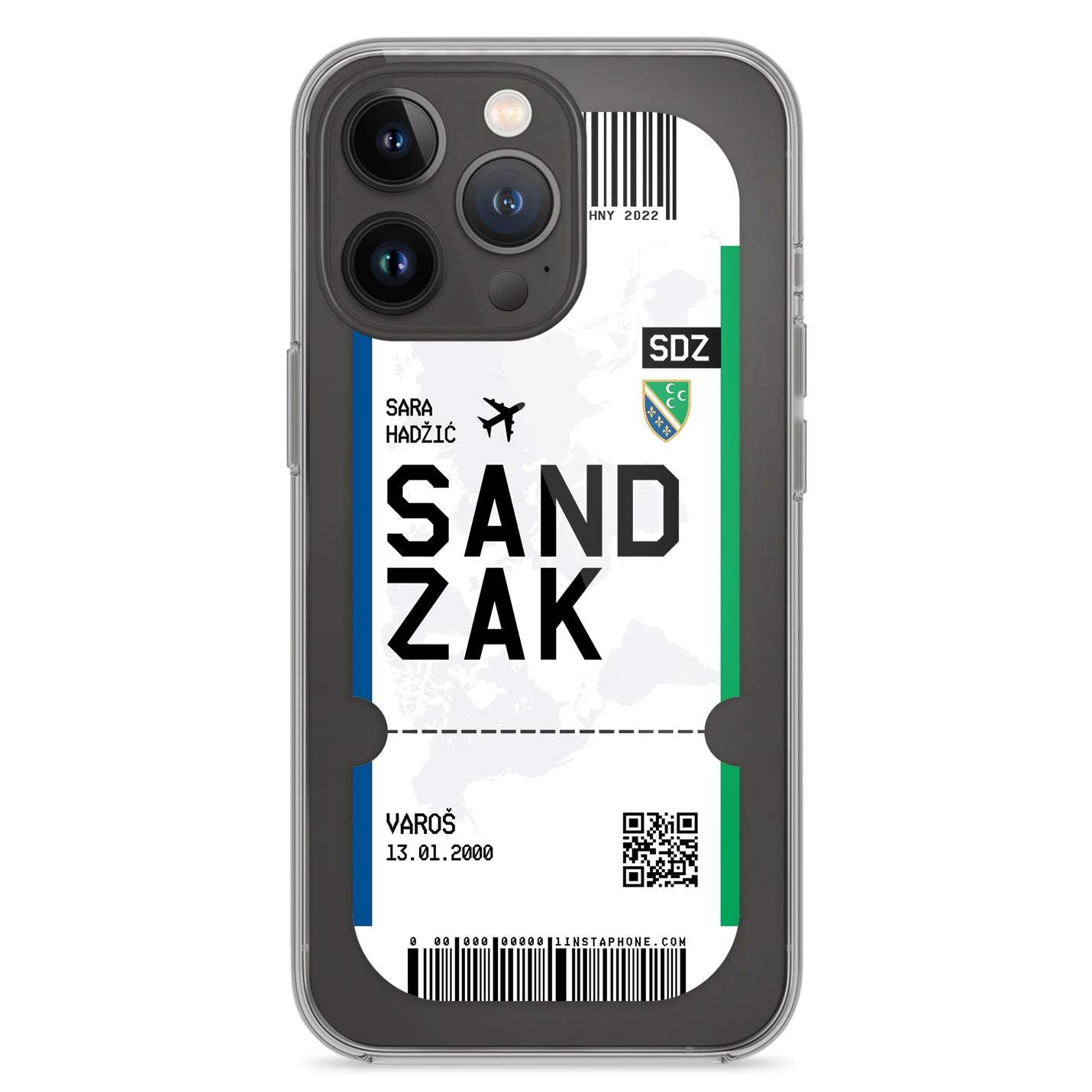 Handyhülle im Ticket Design - Sandžak - 1instaphone