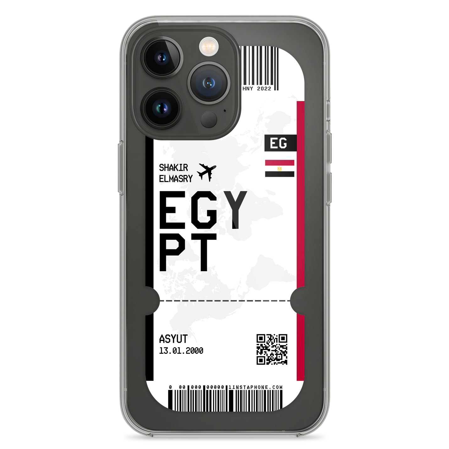 Handyhülle im Ticket Design - Ägypten - 1instaphone