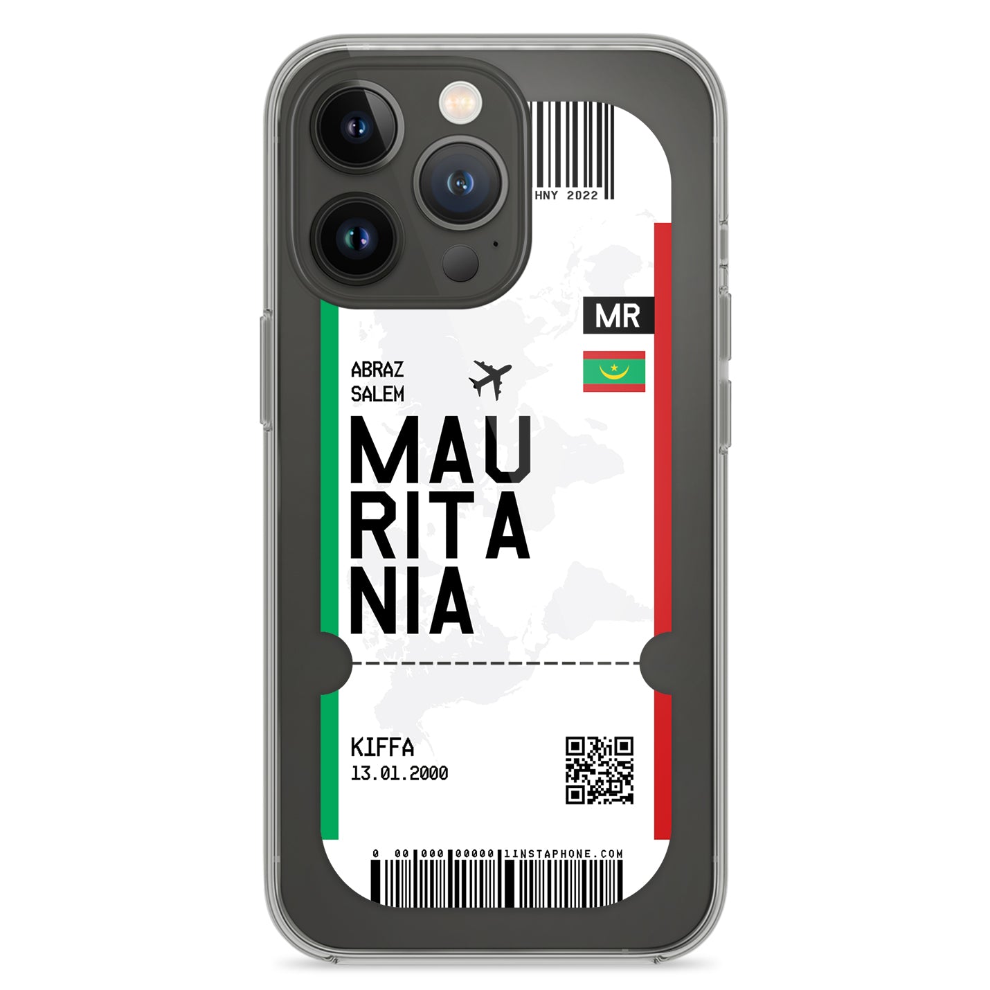 Handyhülle im Ticket Design - Mauretanien - 1instaphone