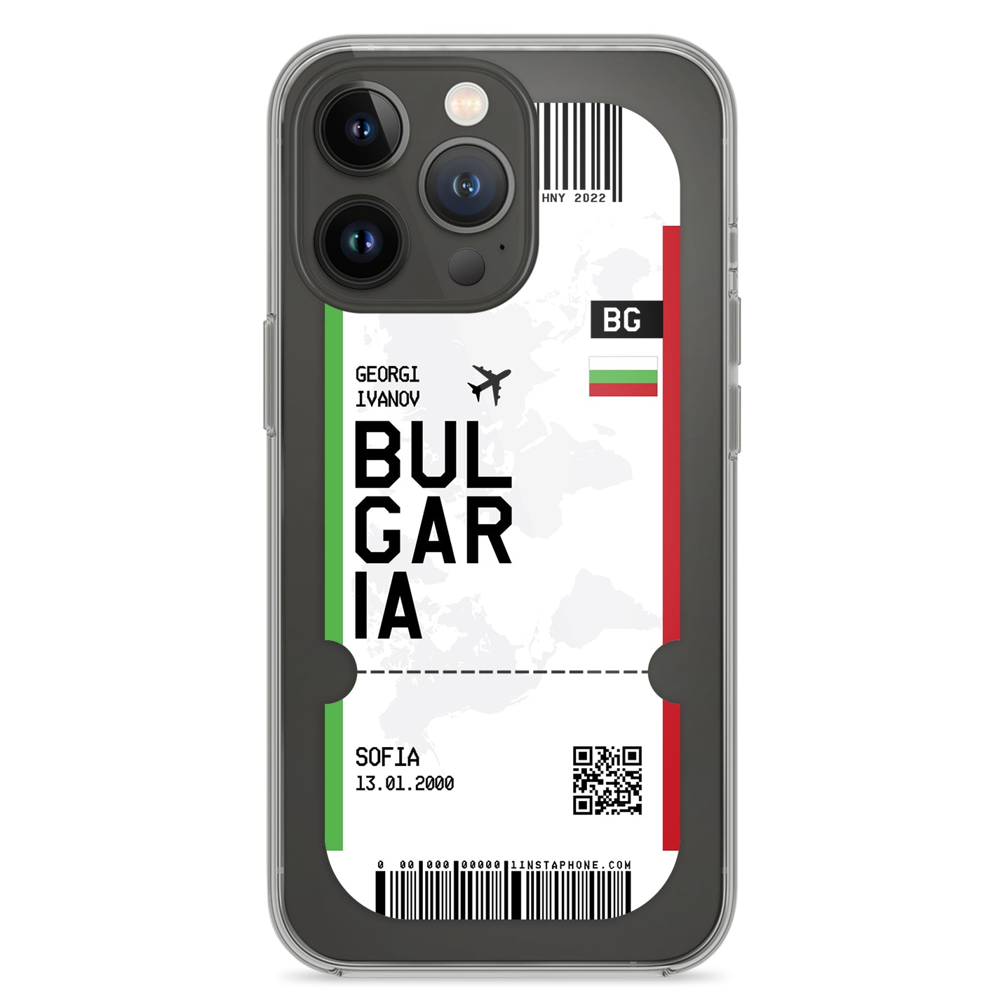 Handyhülle im Ticket Design - Bulgarien - 1instaphone
