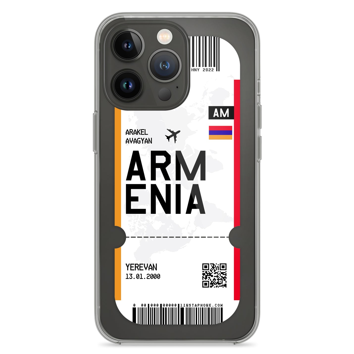 Handyhülle im Ticket Design - Armenien - 1instaphone