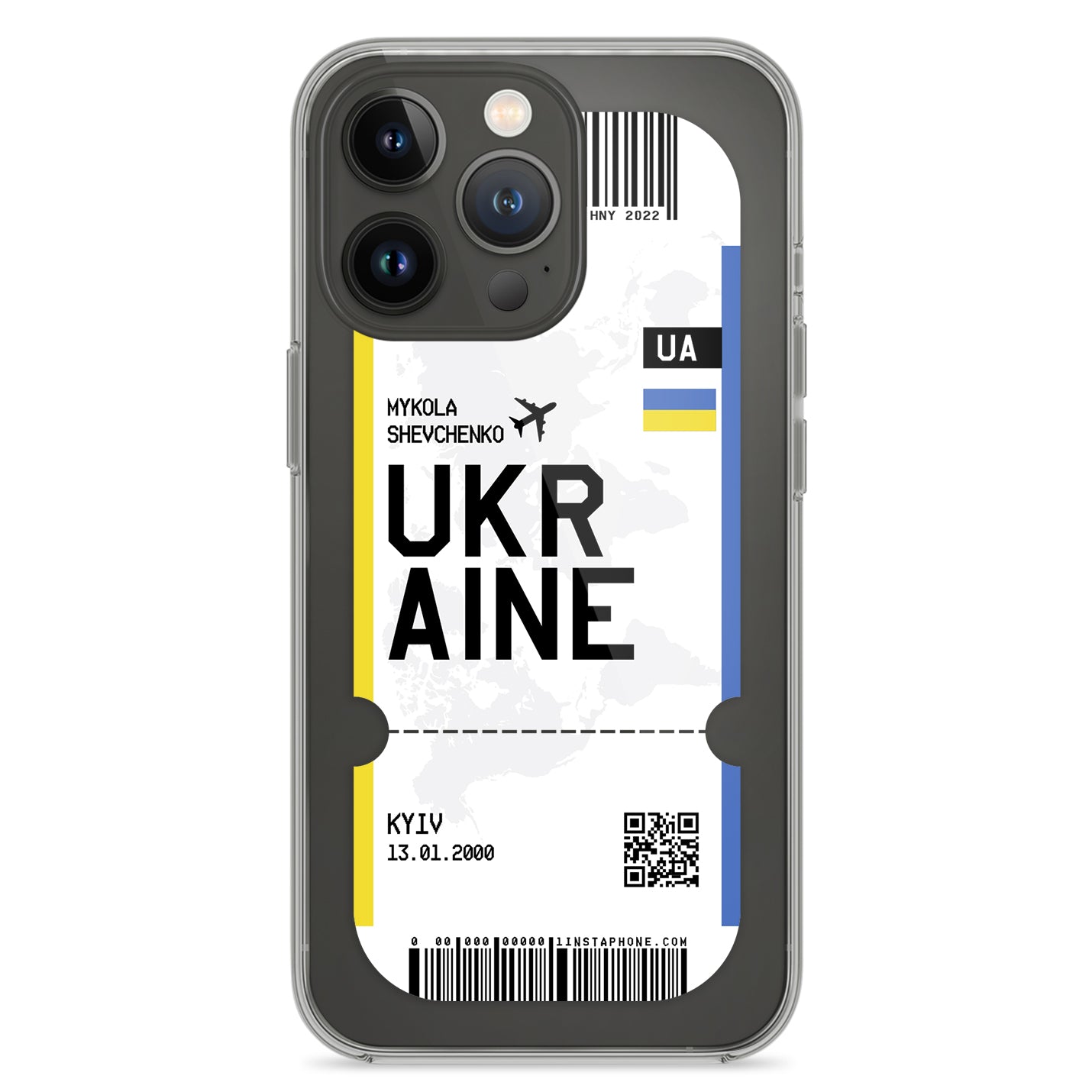 Handyhülle im Ticket Design - Ukraine - 1instaphone