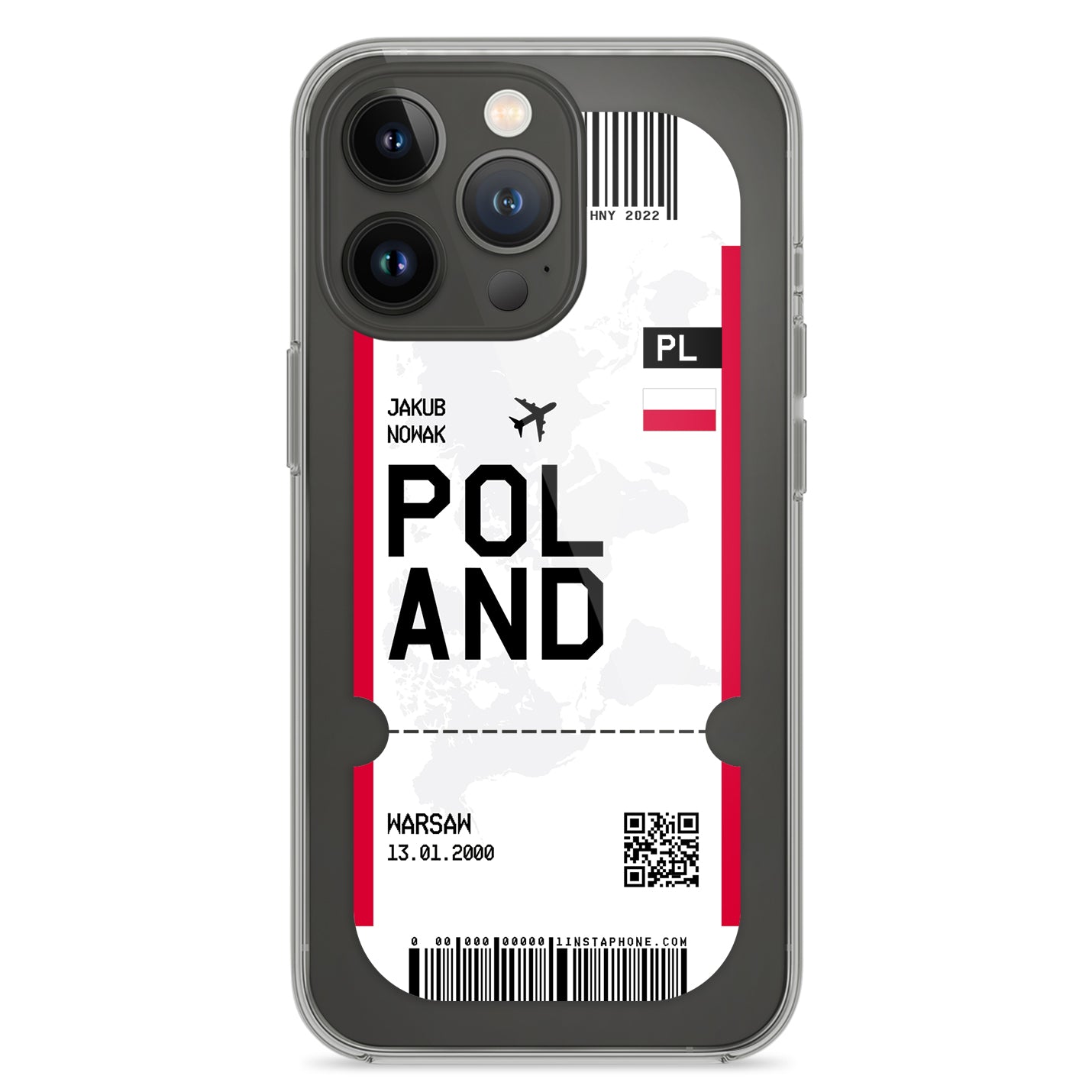 Handyhülle im Ticket Design - Polen - 1instaphone