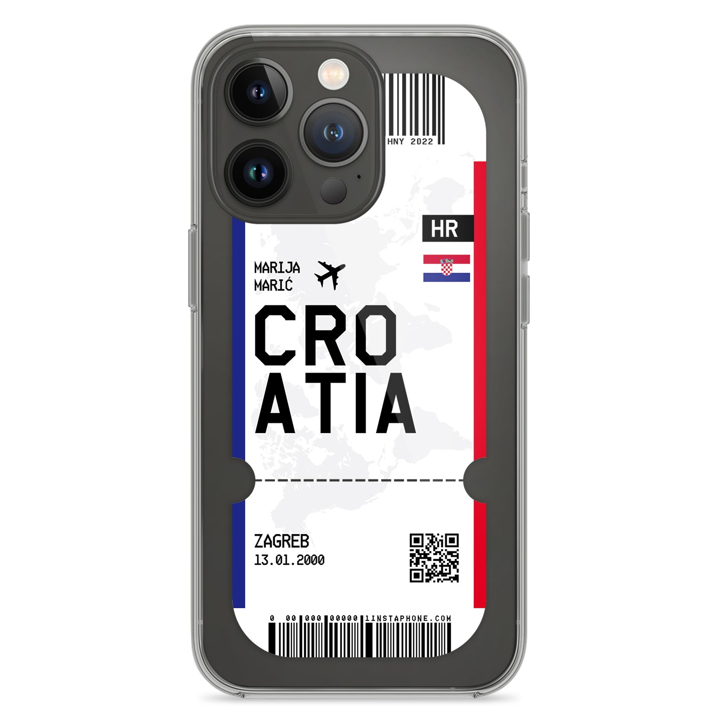 Handyhülle im Ticket Design - Kroatien - 1instaphone