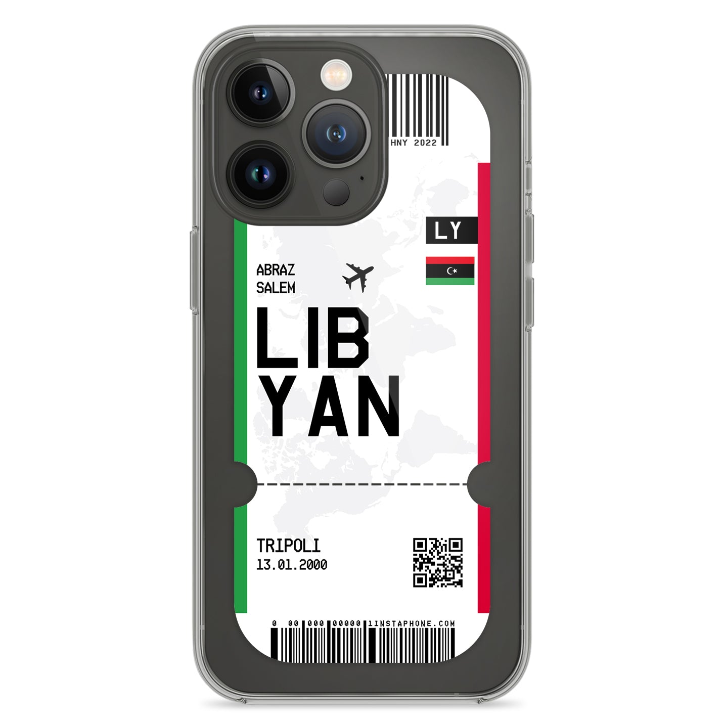 Handyhülle im Ticket Design - Libyen - 1instaphone