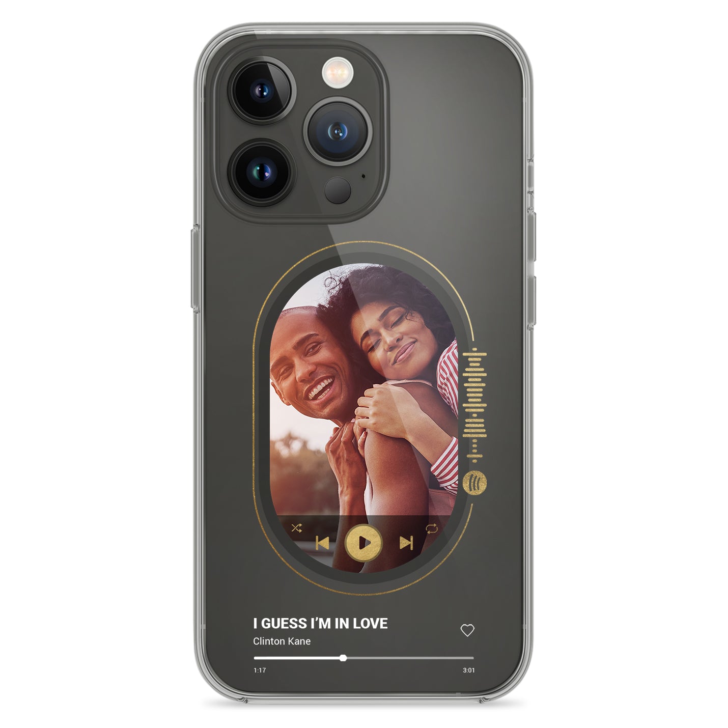 Handyhülle Durchsichtig Spotify Design - 1instaphone