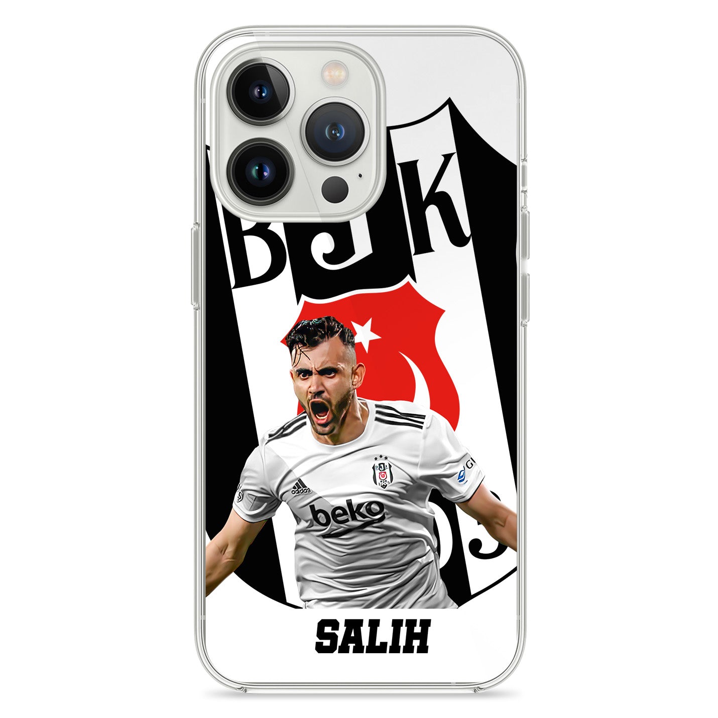 Rachid Ghezzal Beşiktaş Handyhülle mit Name - 1instaphone