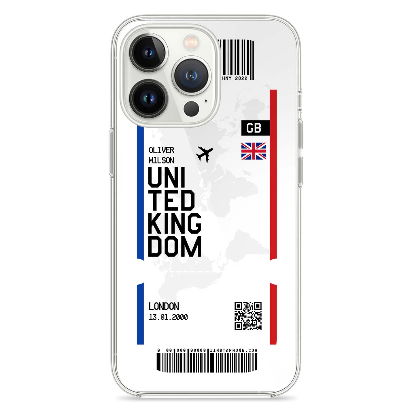 Handyhülle im Ticket Design - United Kingdom - 1instaphone