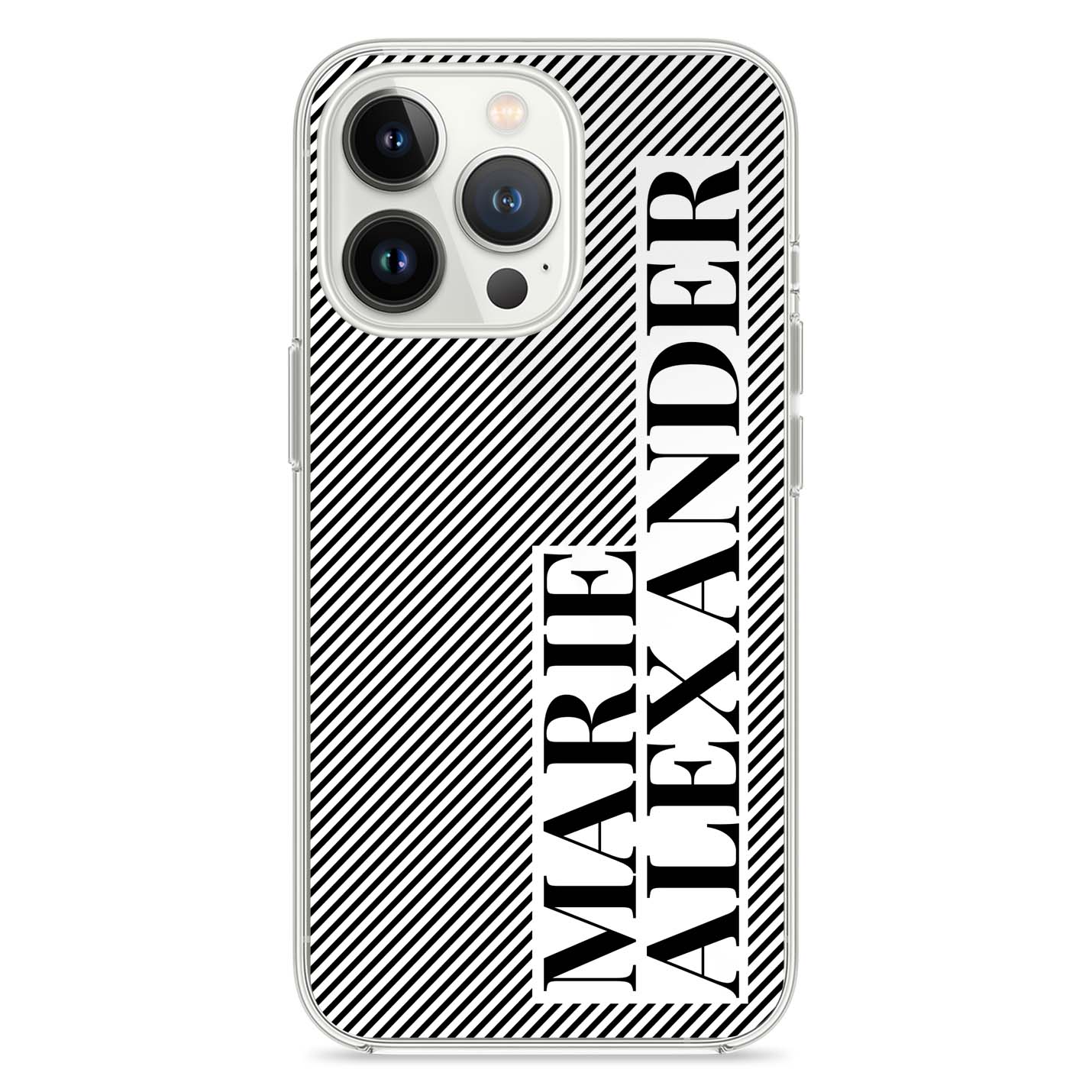 Personalisierte 3D Couple Lines Handyhülle - 1instaphone