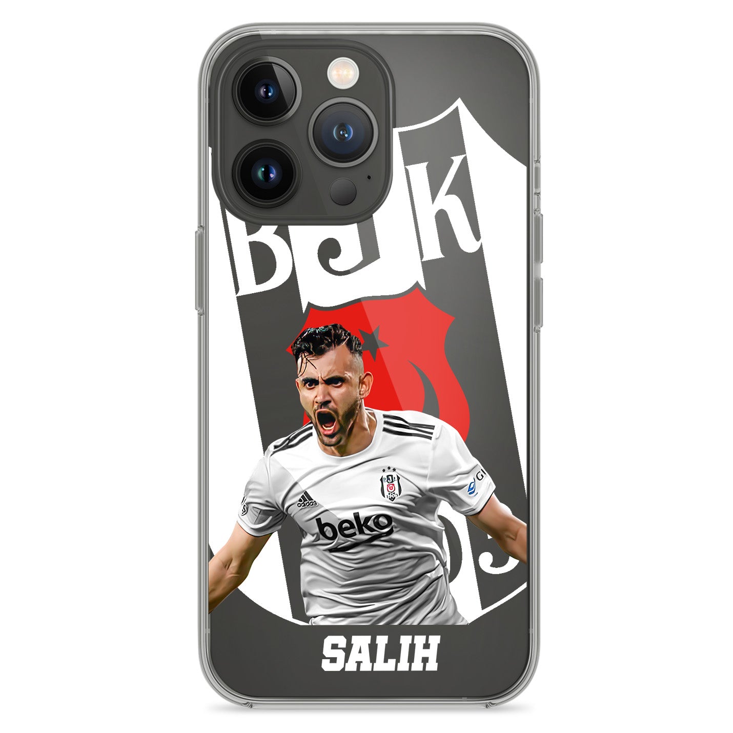 Rachid Ghezzal Beşiktaş Handyhülle mit Name - 1instaphone