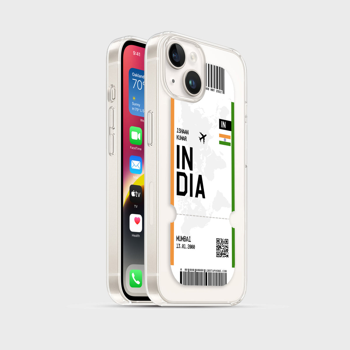 Handyhülle im Ticket Design - Indien - 1instaphone