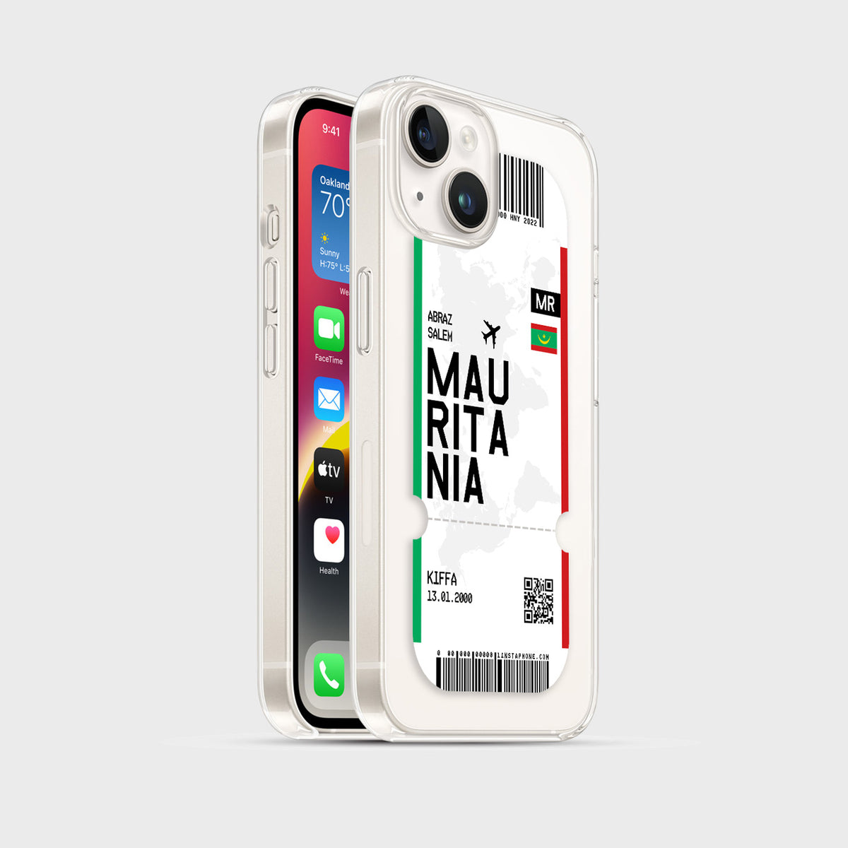 Handyhülle im Ticket Design - Mauretanien - 1instaphone