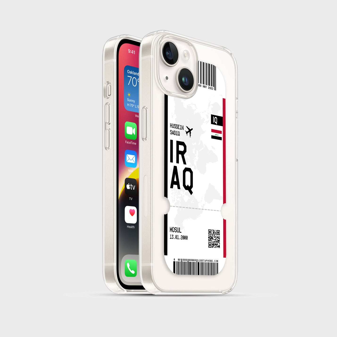 Handyhülle im Ticket Design - Irak - 1instaphone