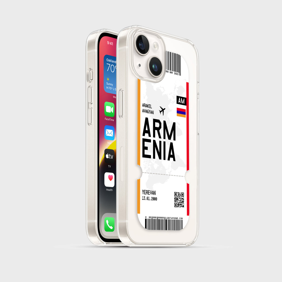 Handyhülle im Ticket Design - Armenien - 1instaphone