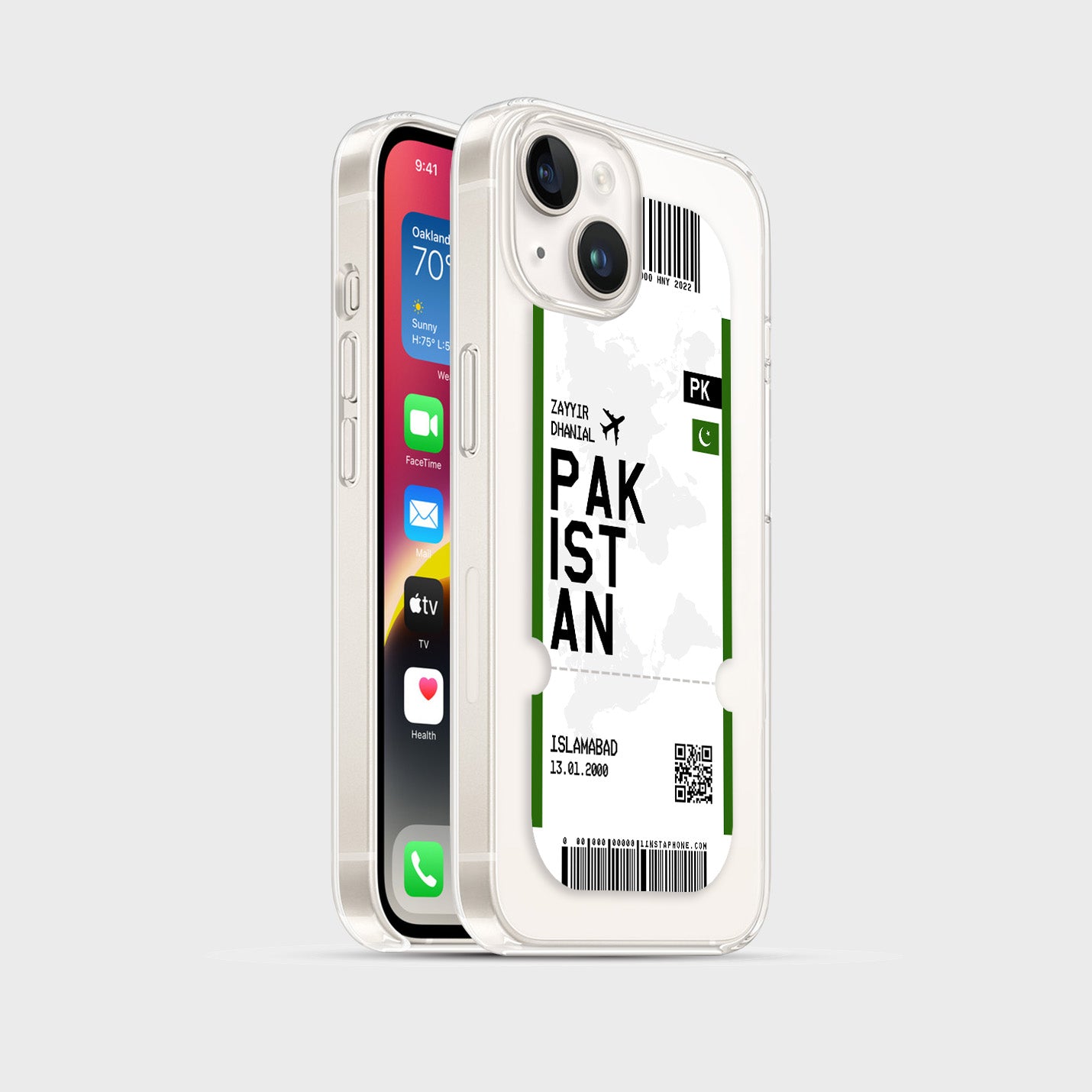 Handyhülle im Ticket Design - Pakistan - 1instaphone