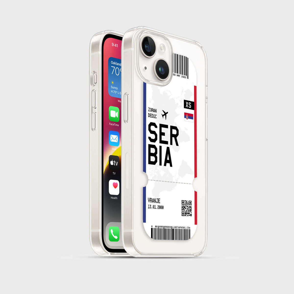 Handyhülle im Ticket Design - Serbien - 1instaphone