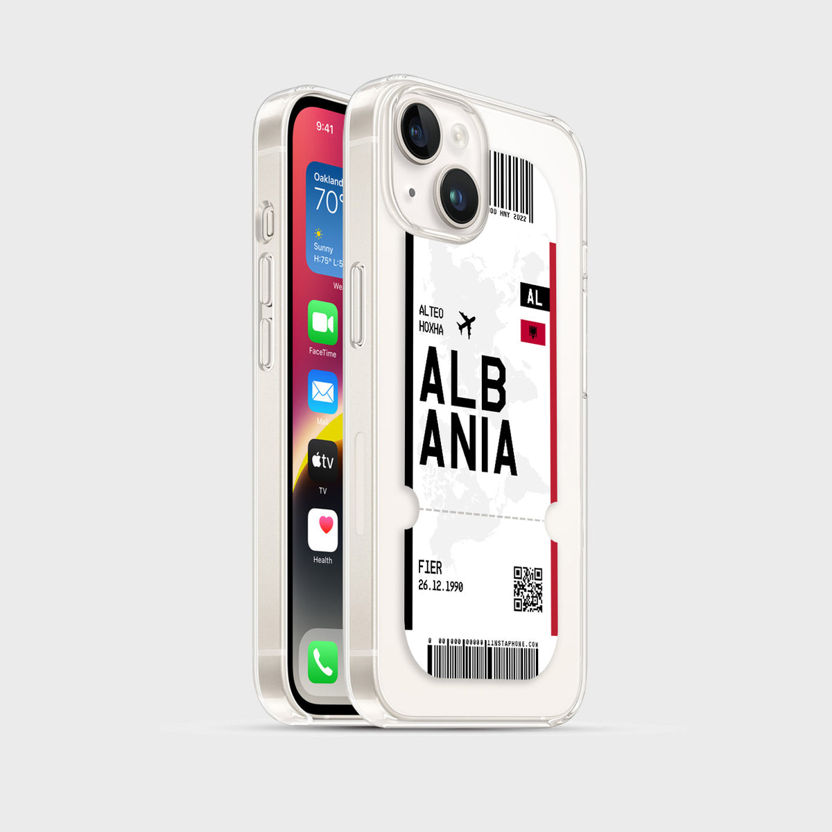 Handyhülle im Ticket Design - Albanien - 1instaphone