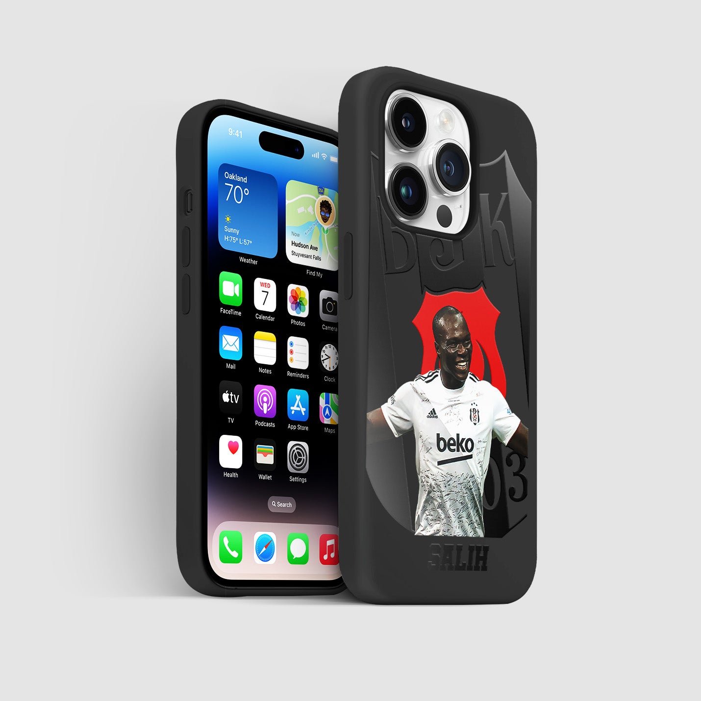 Vincent Aboubakar Beşiktaş Handyhülle mit Name - 1instaphone