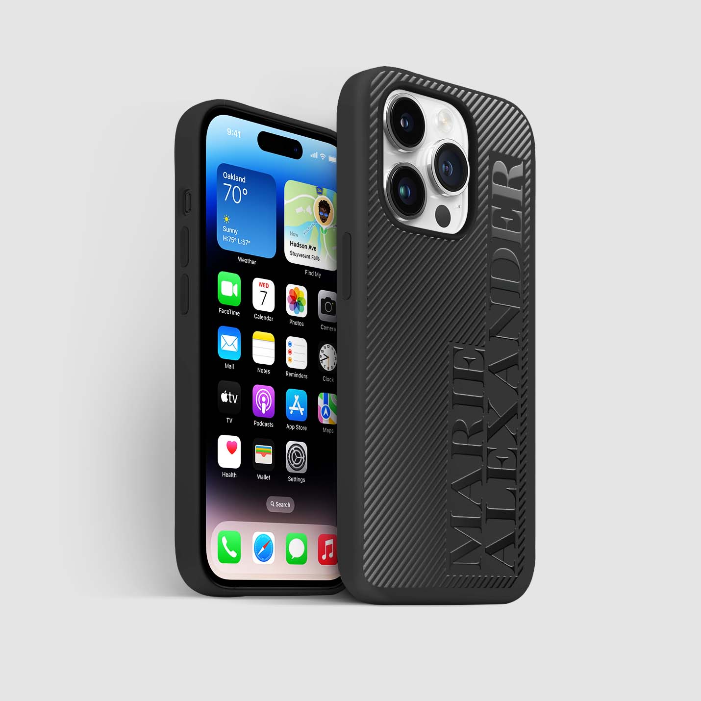 Personalisierte 3D Couple Lines Handyhülle - 1instaphone