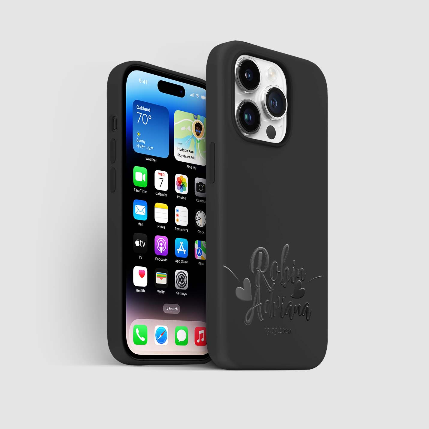 Personalisierte 3D Couple Elegant Handyhülle - 1instaphone