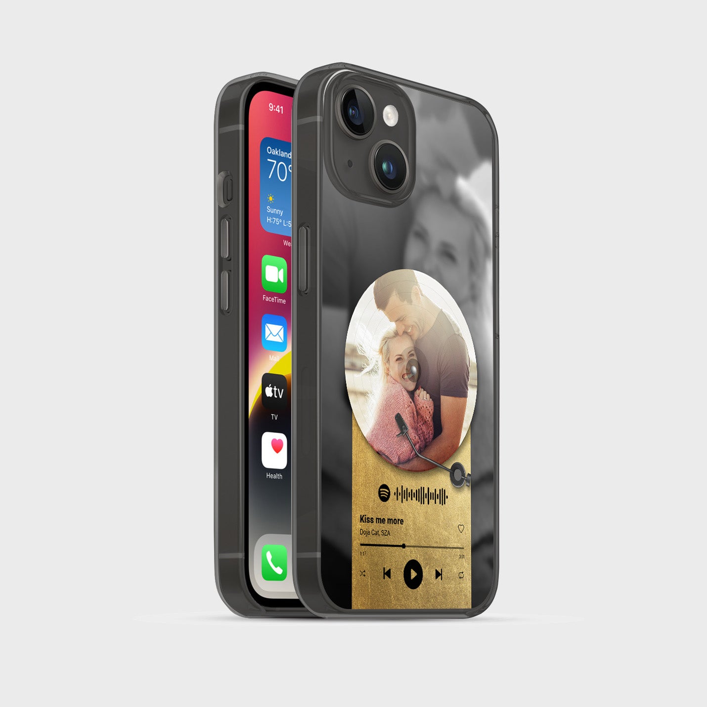 Handyhülle Durchsichtig Spotify Design - 1instaphone