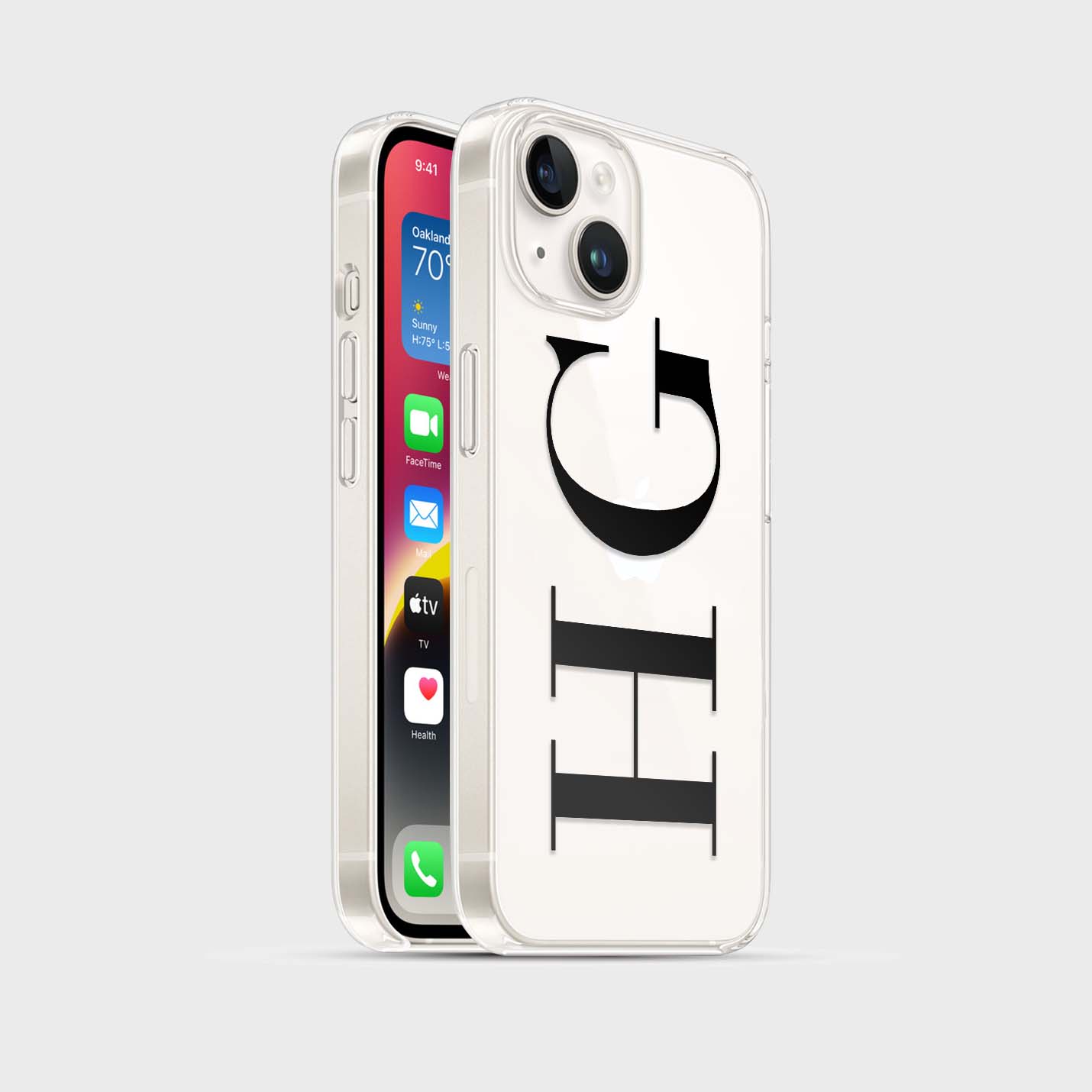 Personalisierte Handyhülle mit Buchstaben 3D - 1instaphone