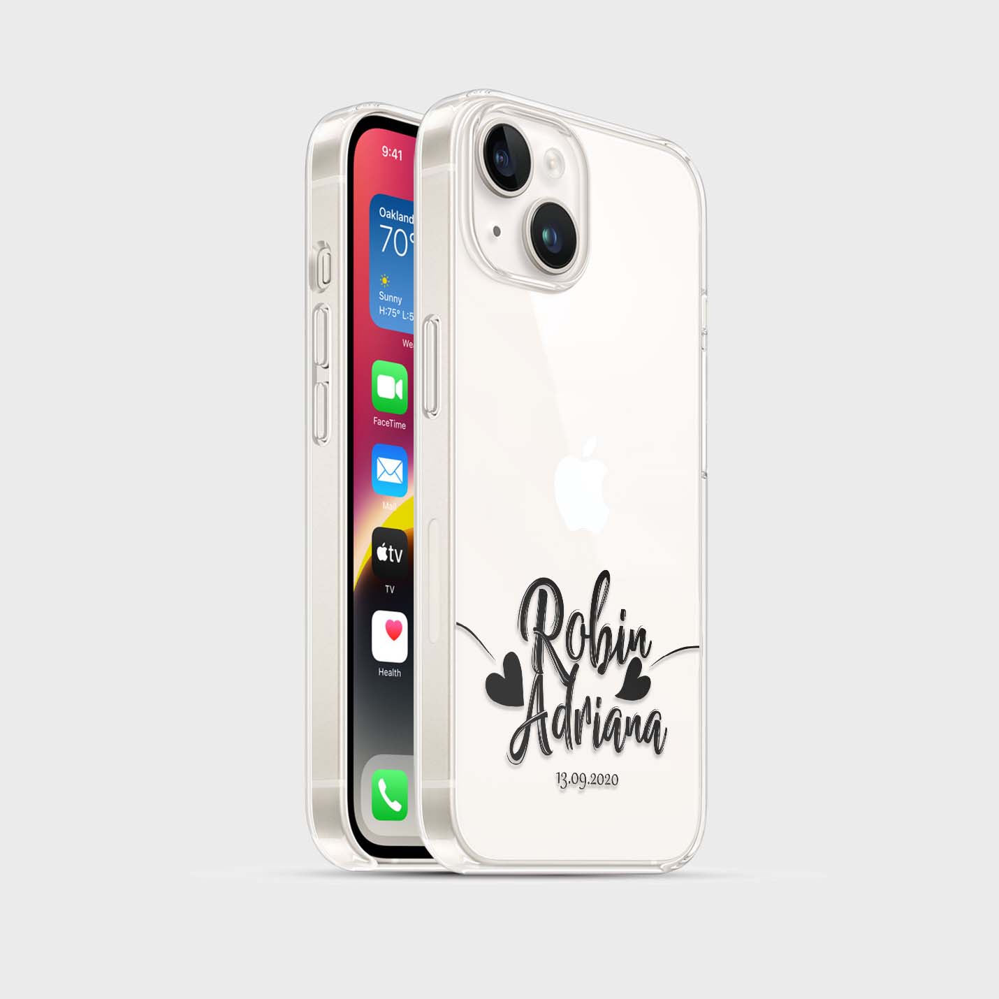 Personalisierte 3D Couple Elegant Handyhülle - 1instaphone