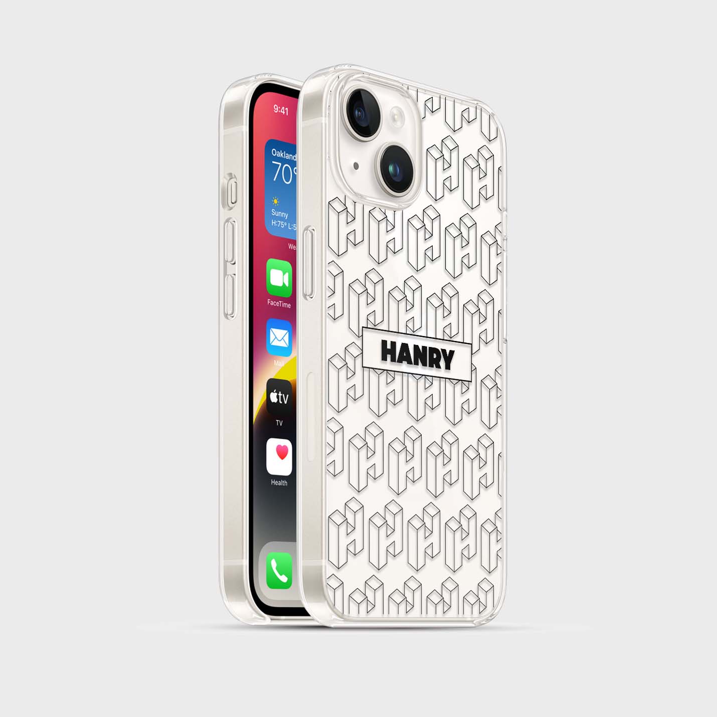 Personalisierte 3D Isometric Handyhülle - 1instaphone