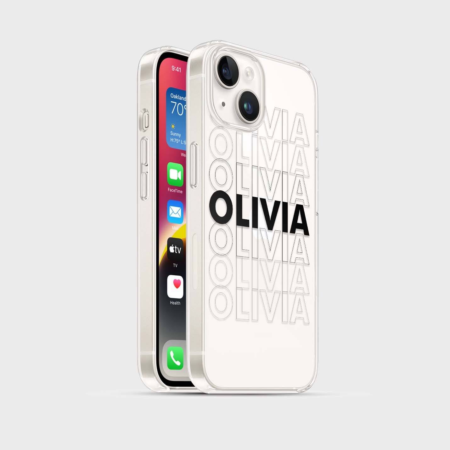 Personalisierte Handyhülle mit Name 3D - 1instaphone