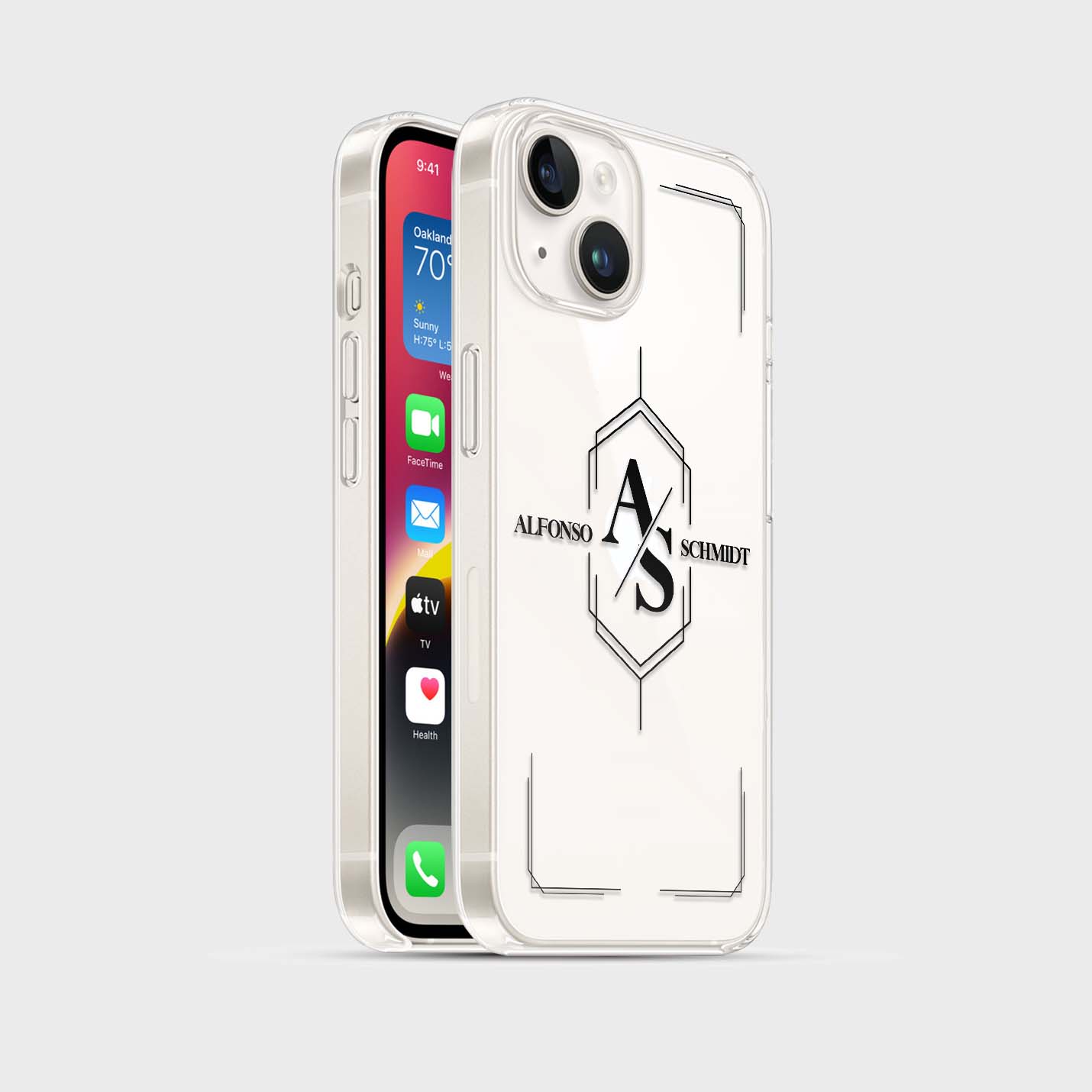 Personalisierte Handyhülle mit Name 3D - 1instaphone