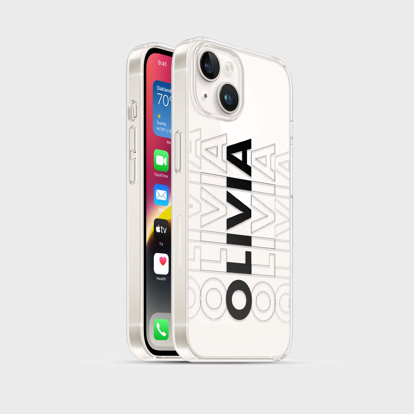 Personalisierte Handyhülle mit Name 3D - 1instaphone