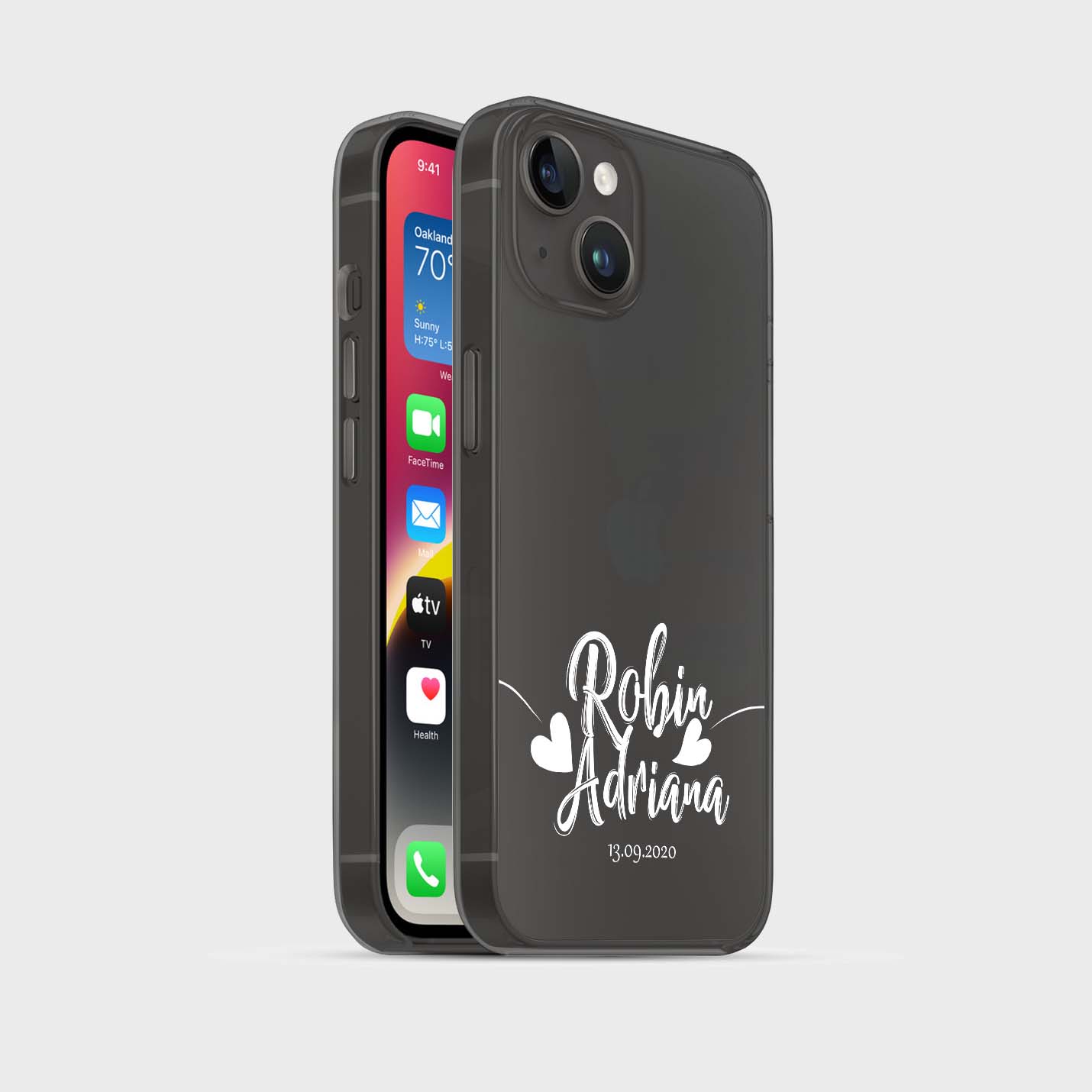 Personalisierte 3D Couple Elegant Handyhülle - 1instaphone