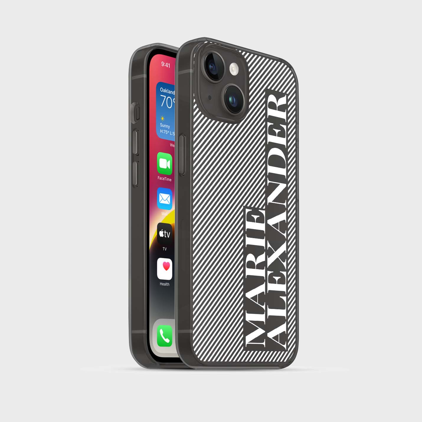 Personalisierte 3D Couple Lines Handyhülle - 1instaphone