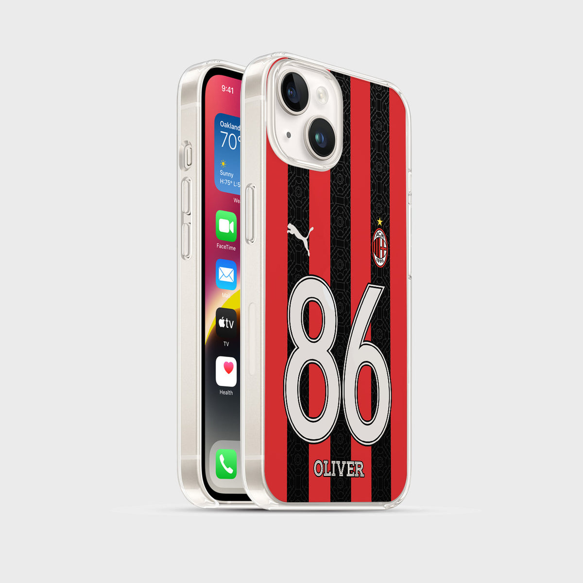Personalisierte AC Milan Handyhülle - 1instaphone