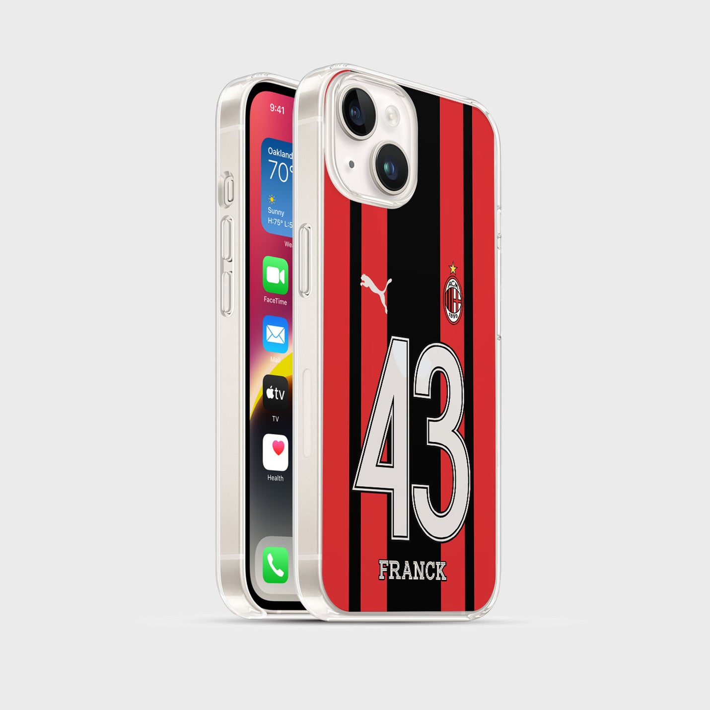 Personalisierte AC Milan Handyhülle - 1instaphone
