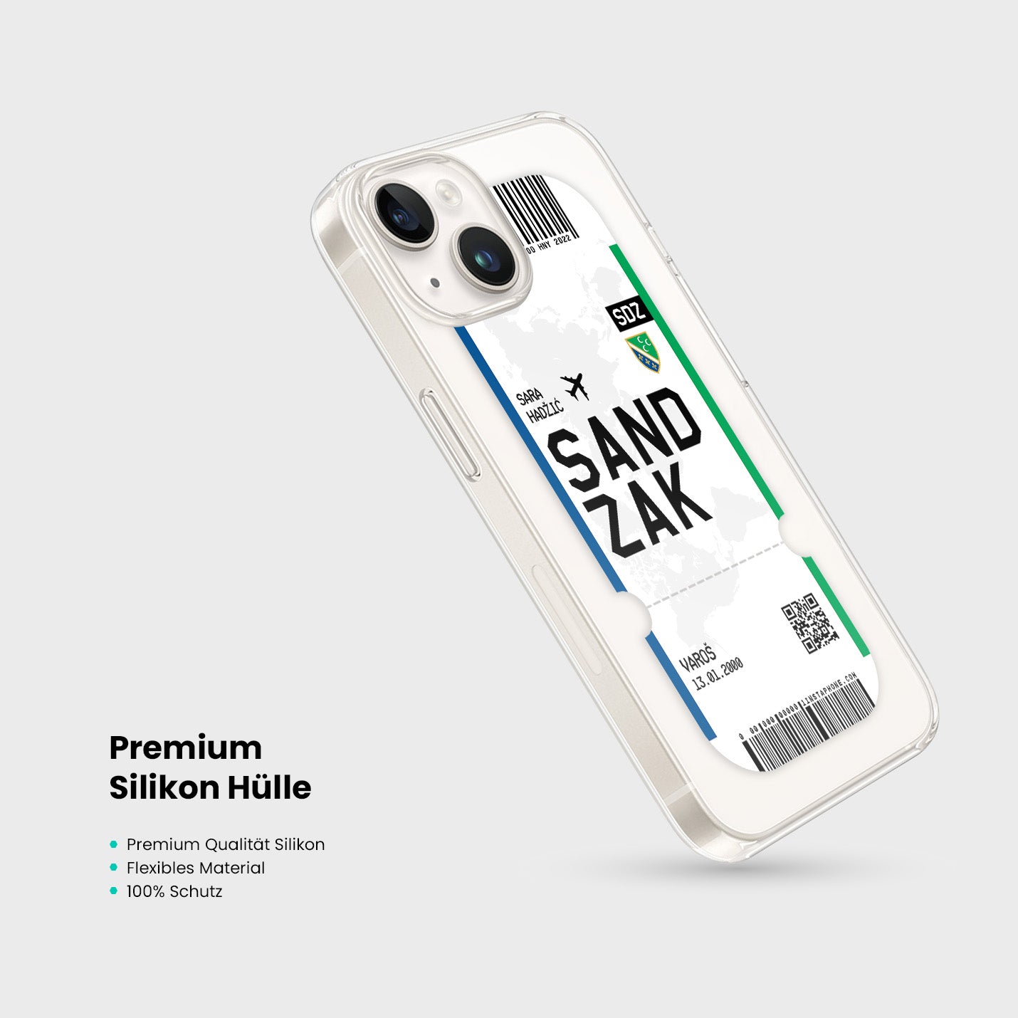 Handyhülle im Ticket Design - Sandžak - 1instaphone