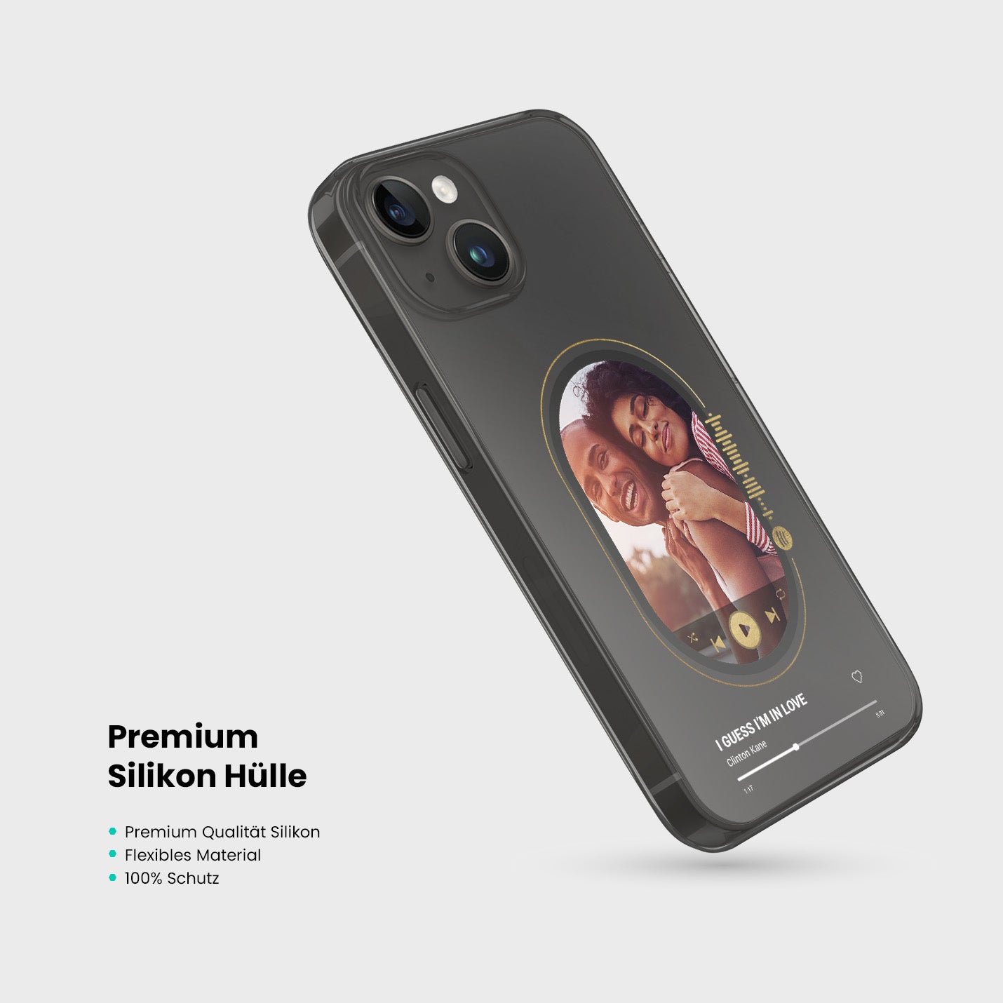 Handyhülle Durchsichtig Spotify Design - 1instaphone