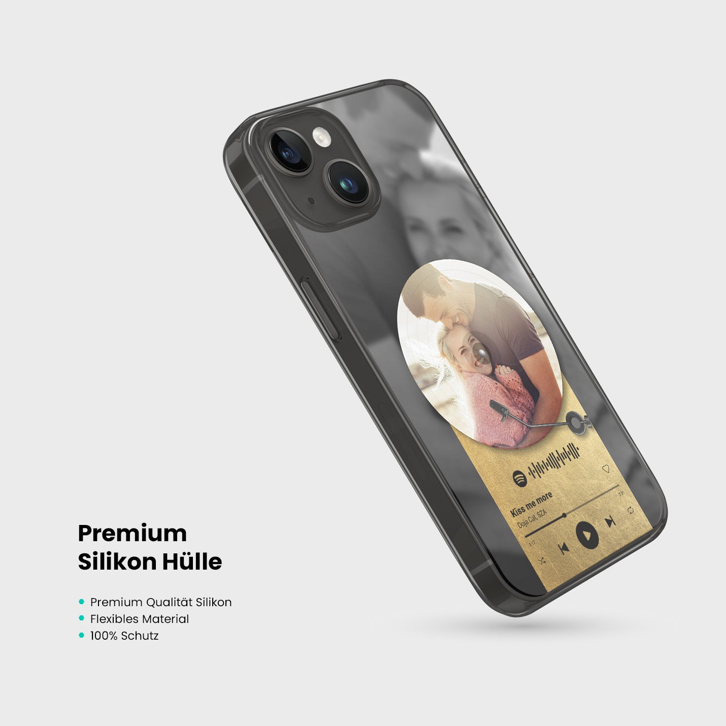 Handyhülle Durchsichtig Spotify Design - 1instaphone