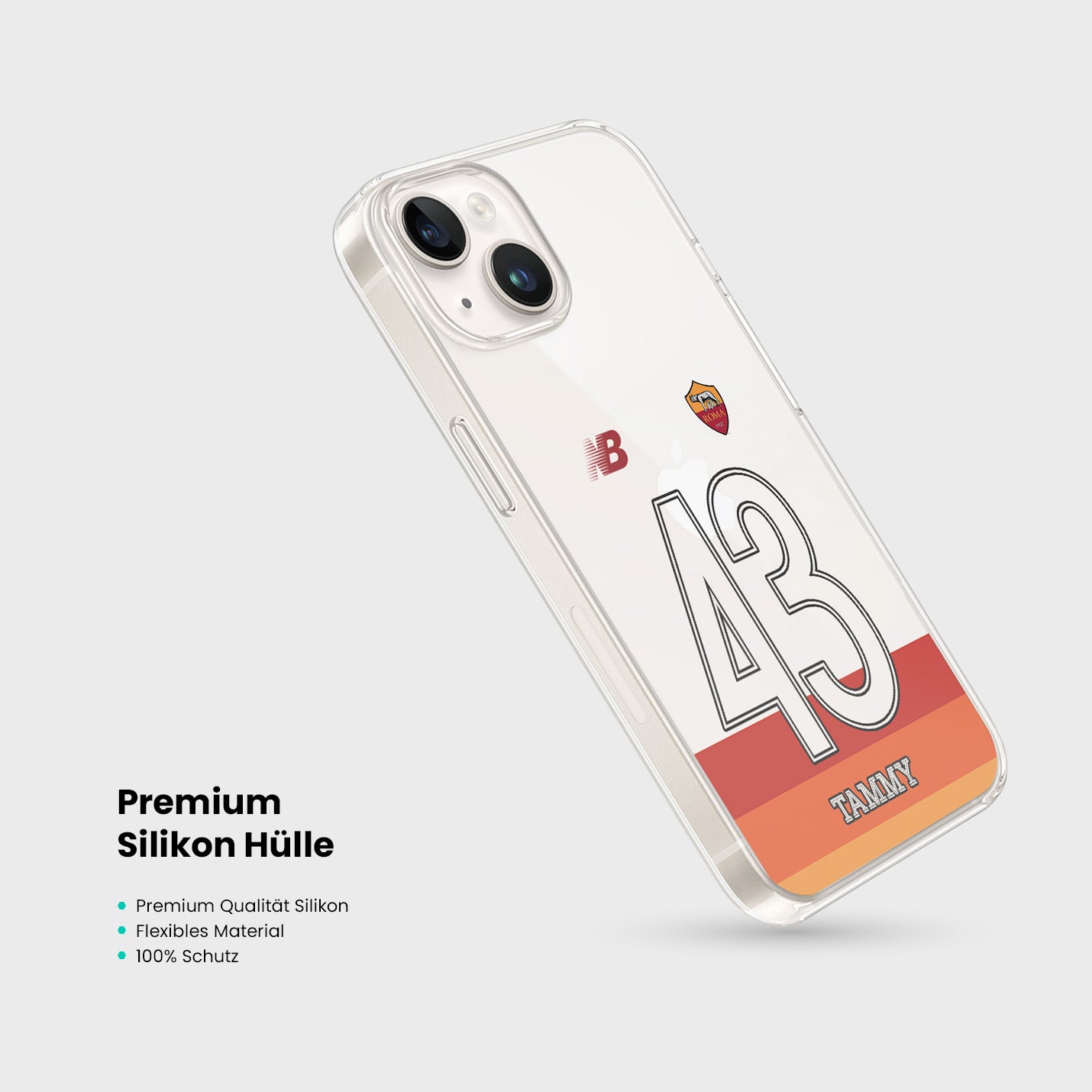 Personalisierte AS Roma Handyhülle - 1instaphone