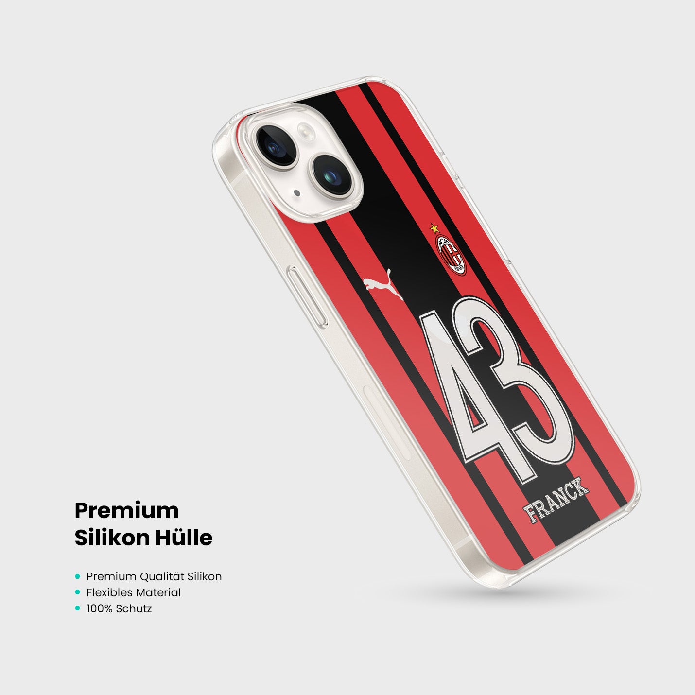 Personalisierte AC Milan Handyhülle - 1instaphone