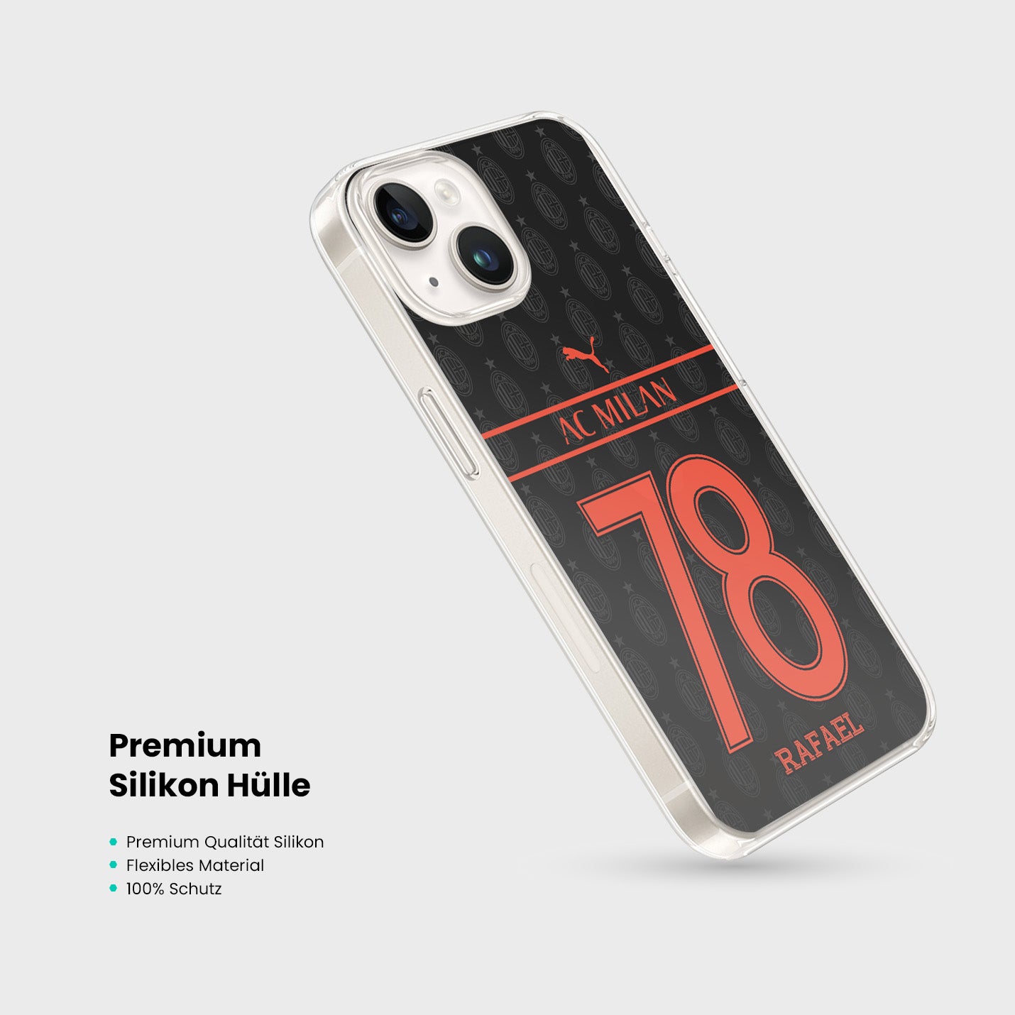 Personalisierte AC Milan Handyhülle - 1instaphone