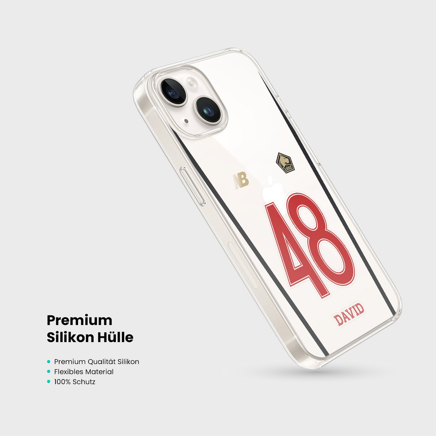 Personalisierte LOSC Lille Handyhülle - 1instaphone