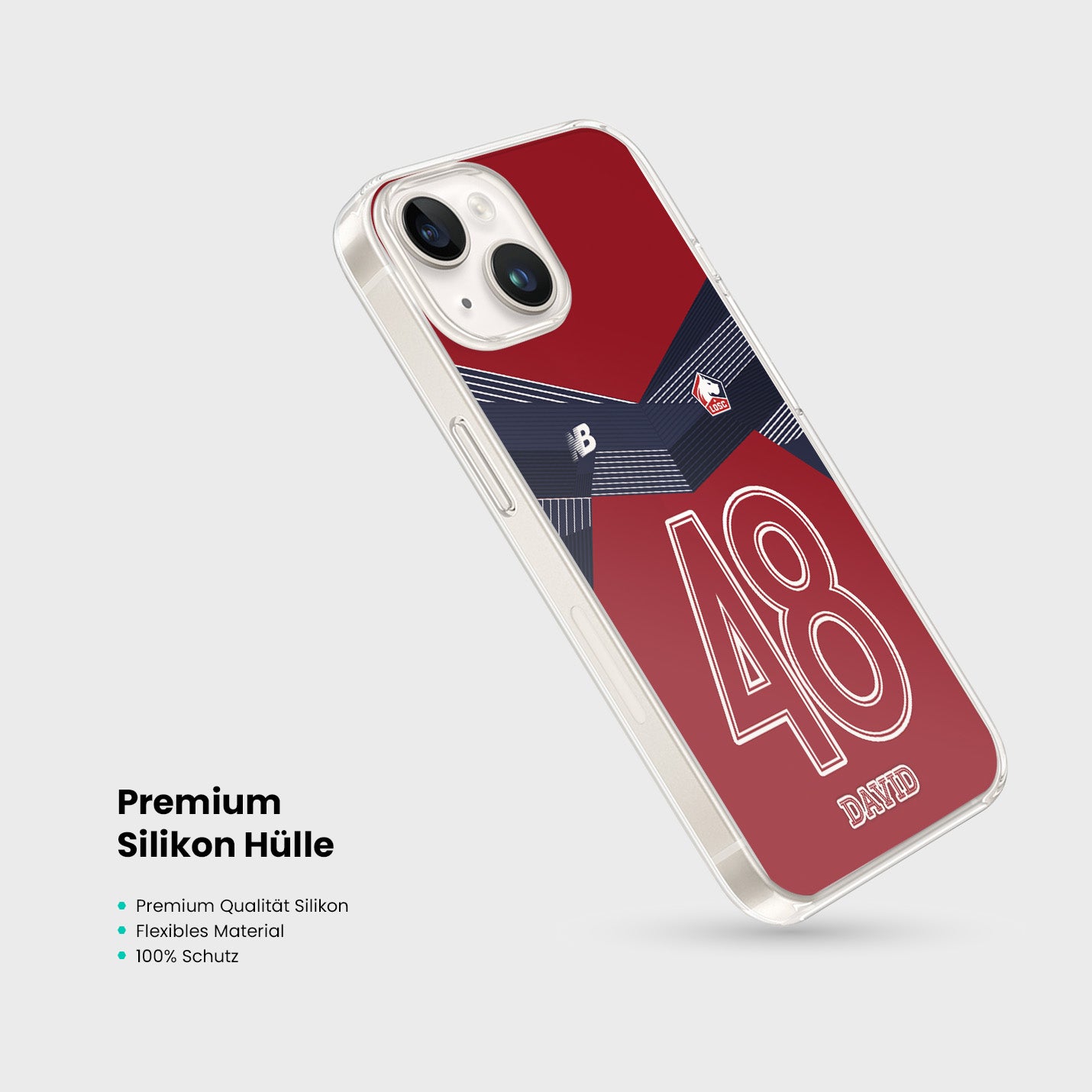 Personalisierte LOSC Lille Handyhülle - 1instaphone