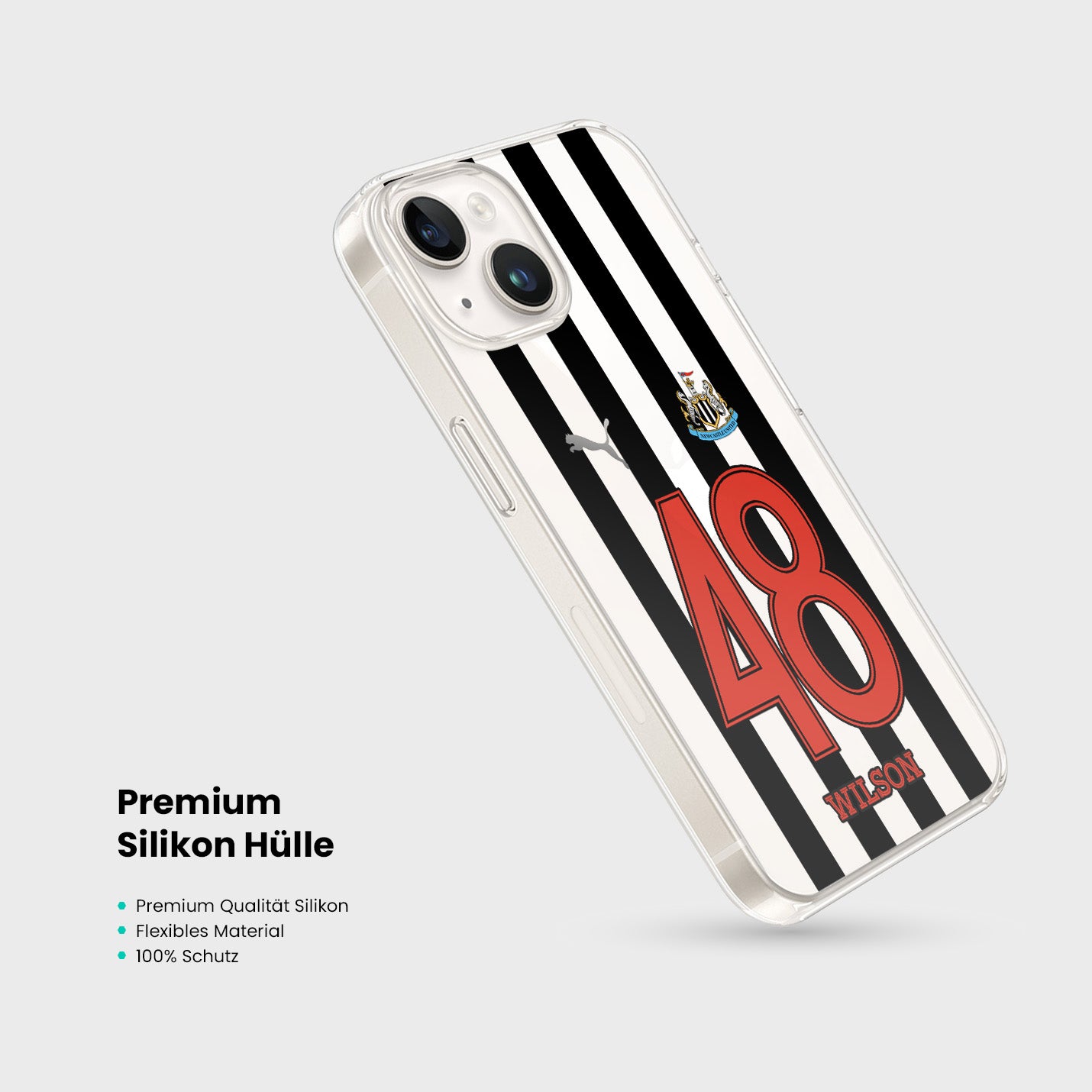 Personalisierte Newcastle United Handyhülle - 1instaphone
