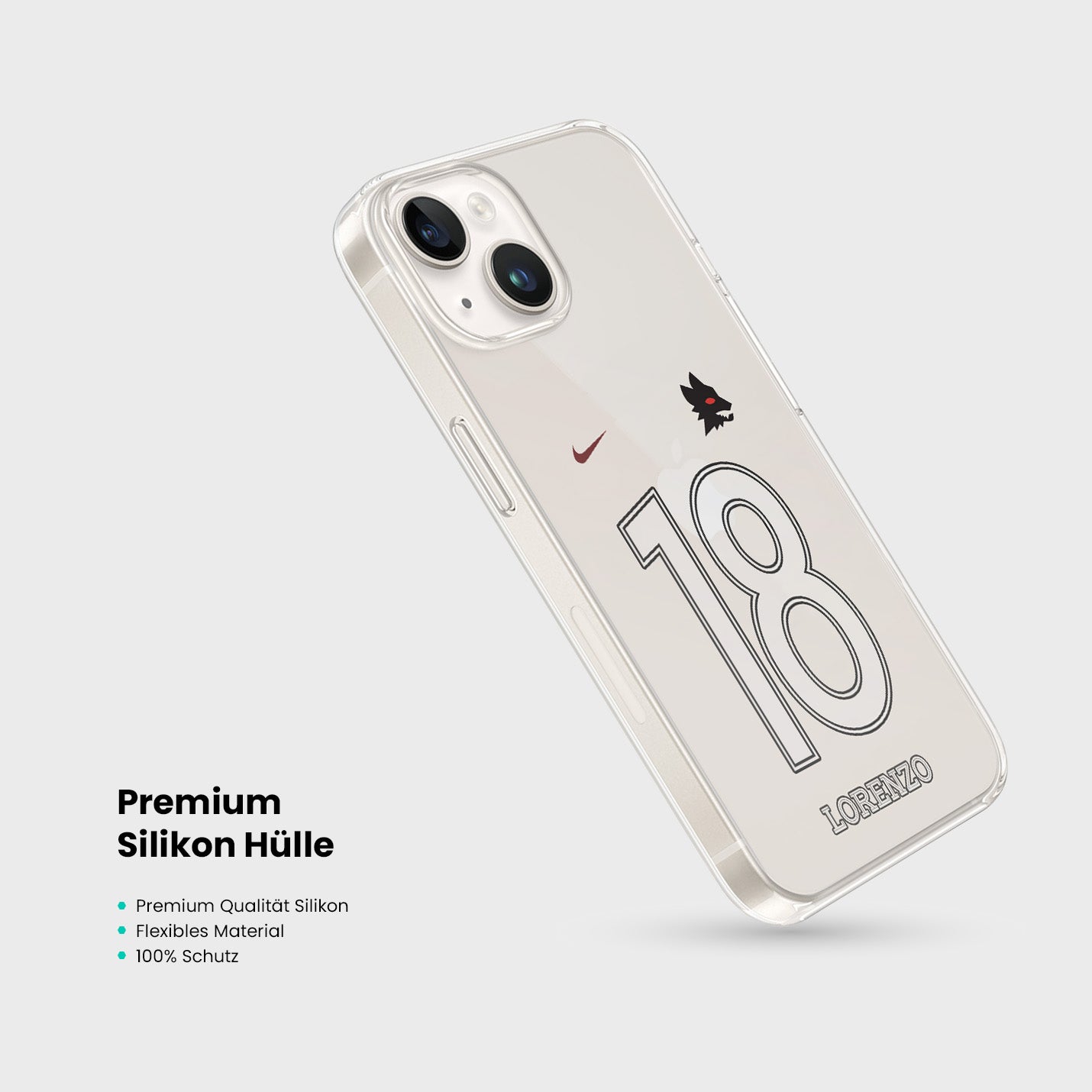 Personalisierte AS Roma Handyhülle - 1instaphone