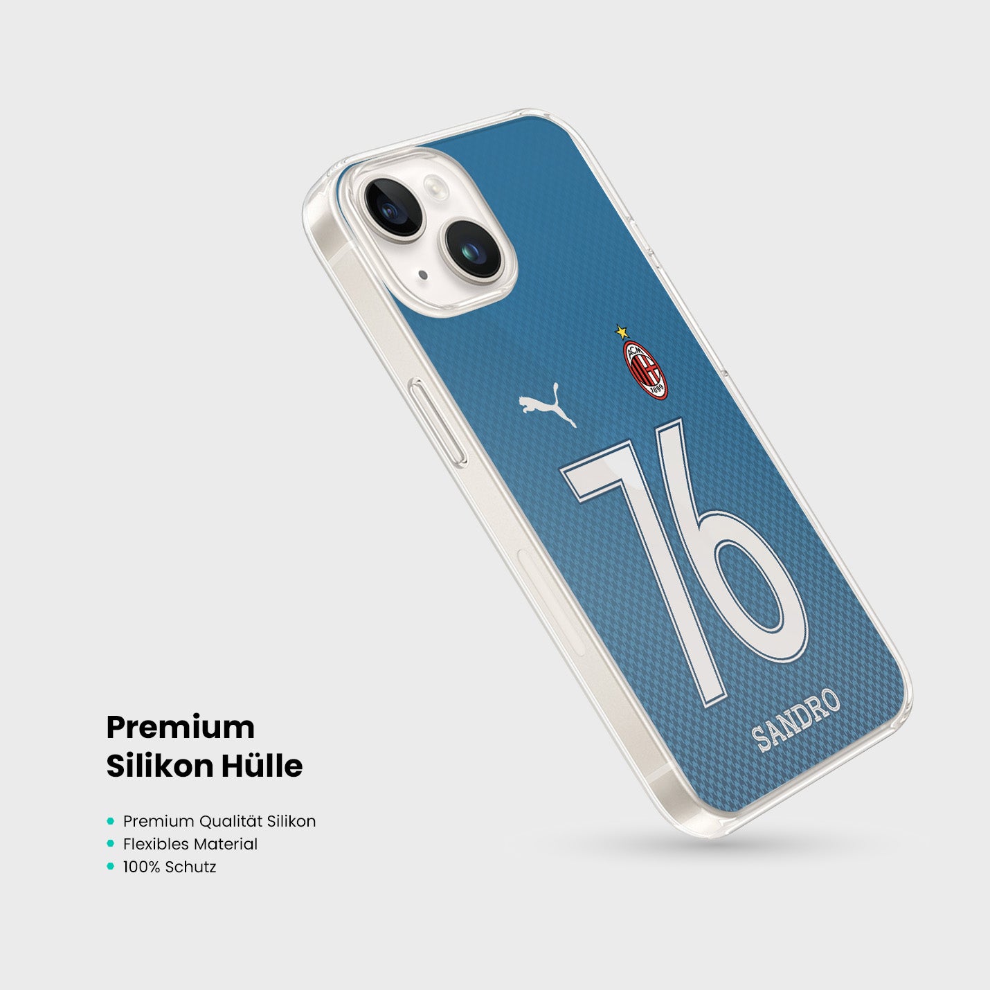 Personalisierte AC Milan Handyhülle - 1instaphone