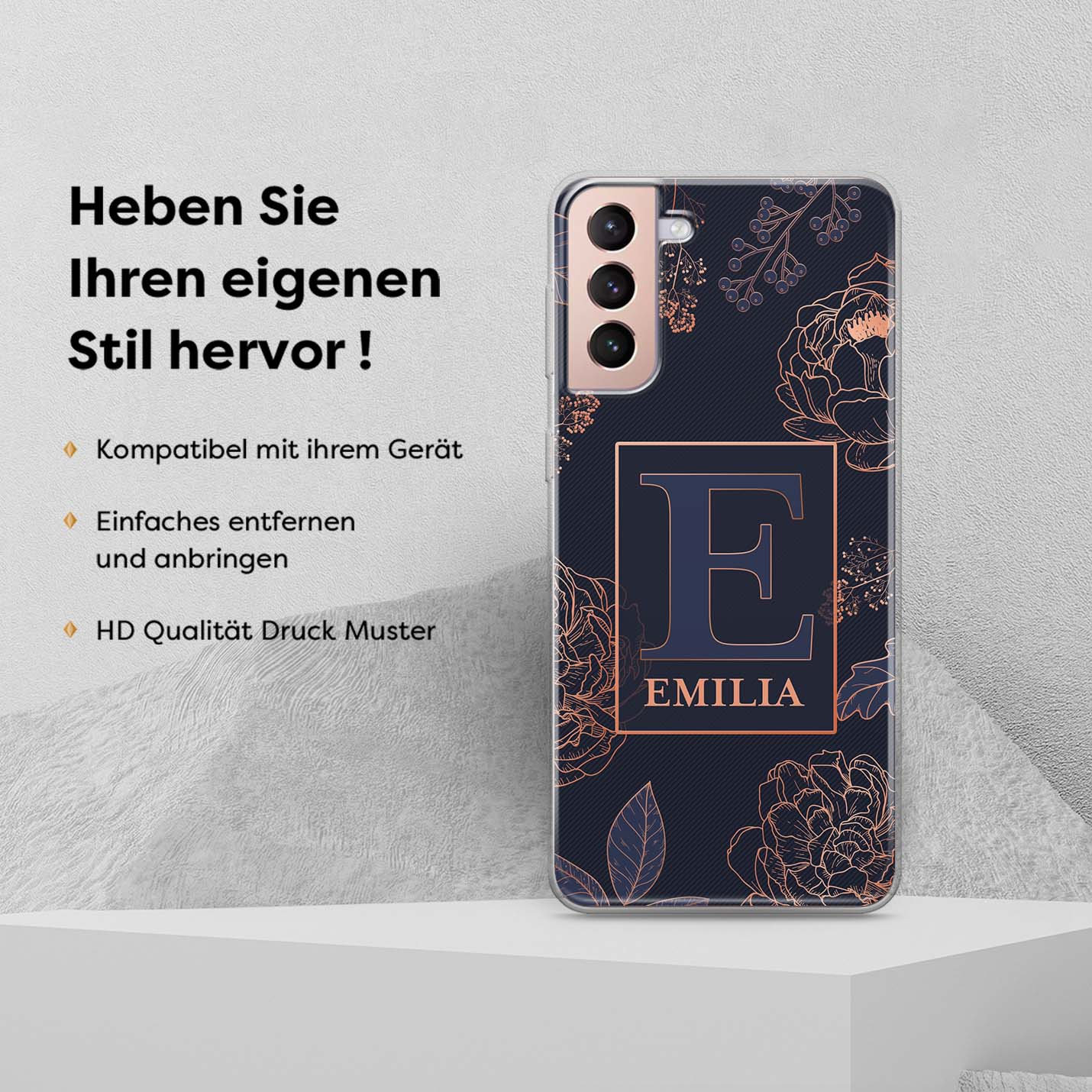 3D EMBOSSED ELEGANT - 1instaphone